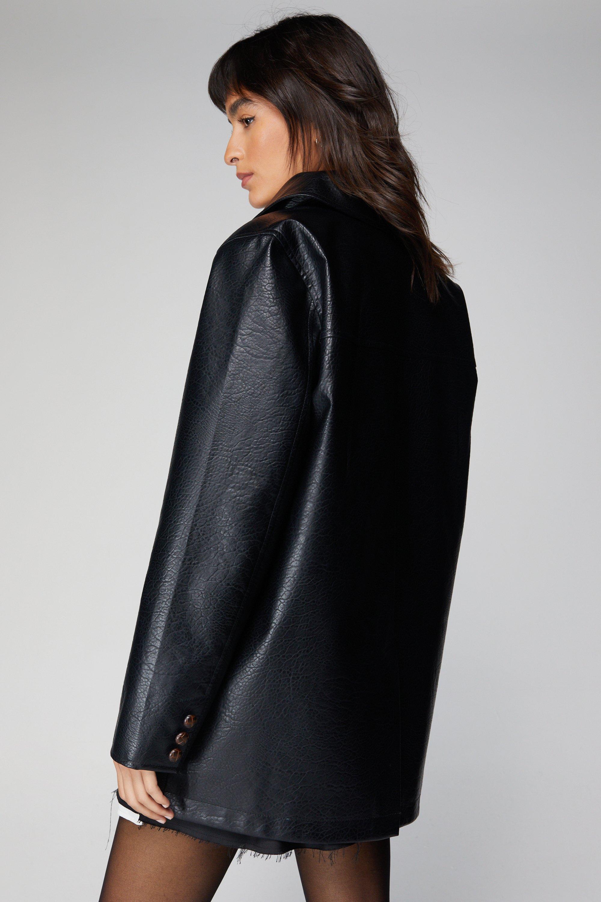 Nasty gal outlet faux leather jacket