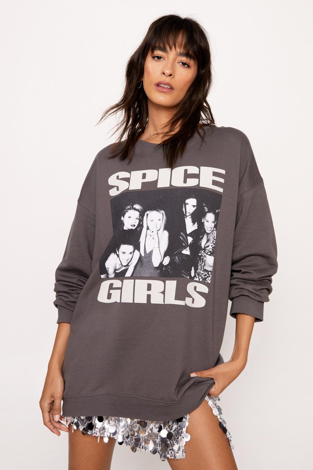 Charcoal Spice Girls Oversized Sweatshirt image number 1
