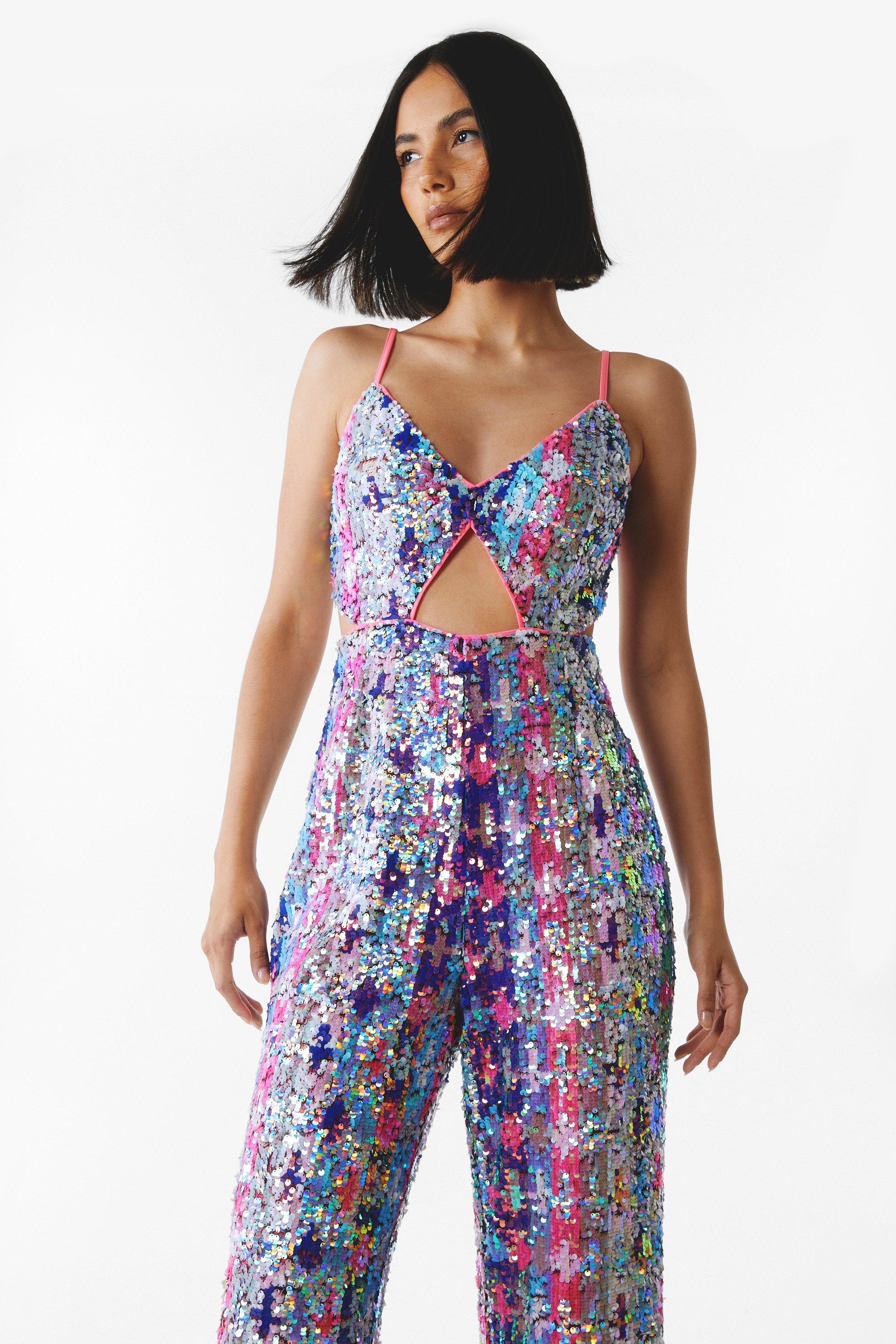 Nasty gal store sequin jumpsuit