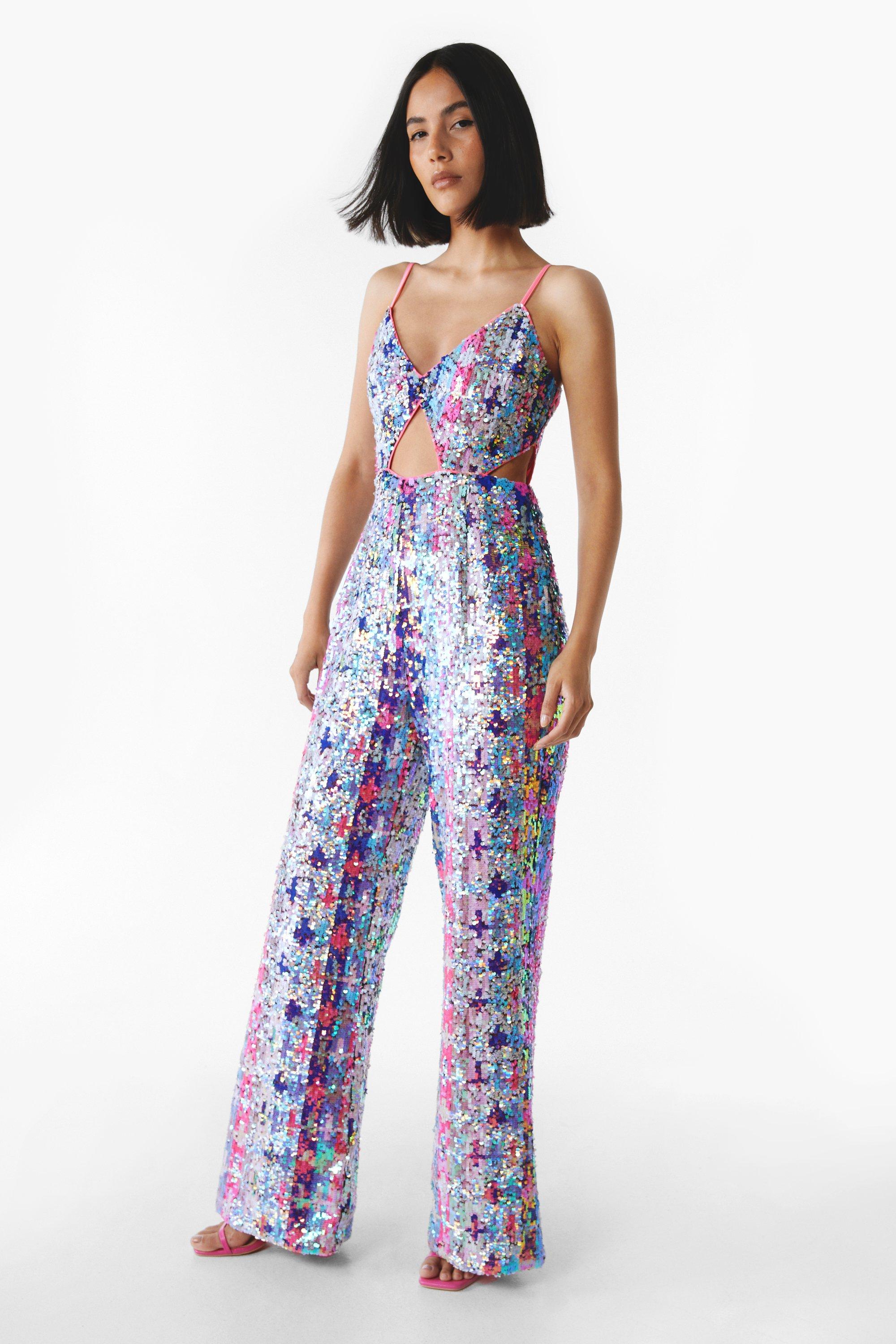 Premium Sequin Strappy Jumpsuit | Nasty Gal