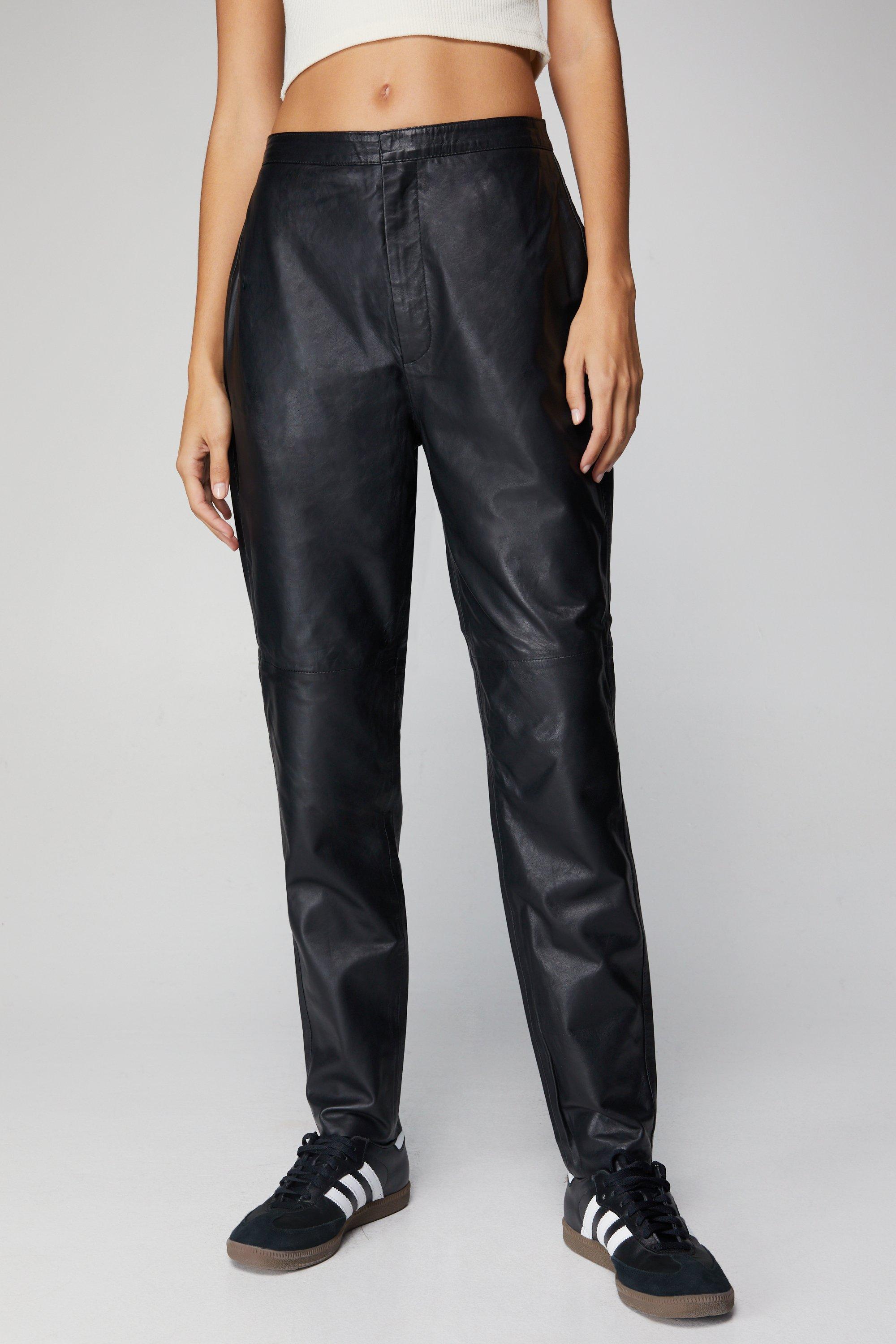 Nasty Gal Womens Faux Leather Skinny Pants - Black