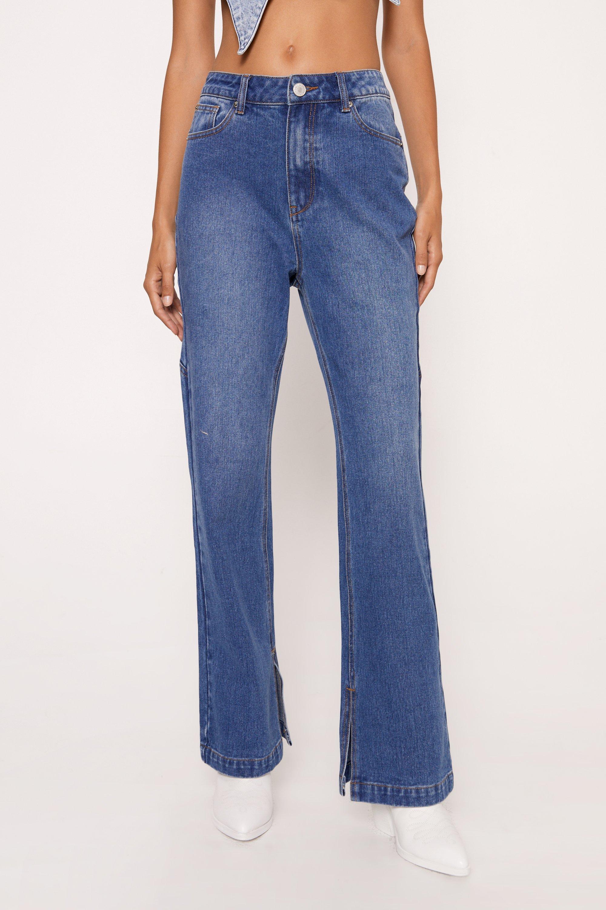 Denim Star Bum Detail Flare Jeans