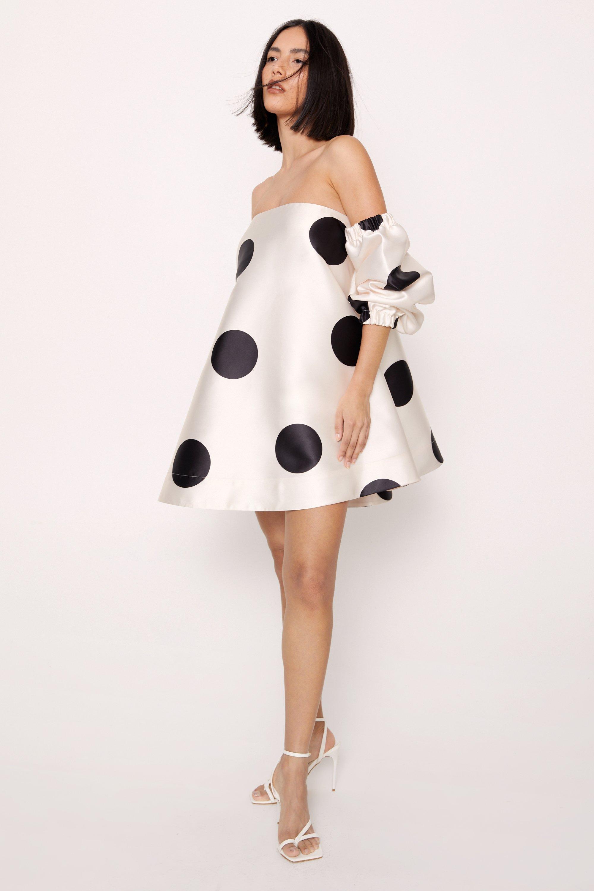 Spotty 2024 bardot dress