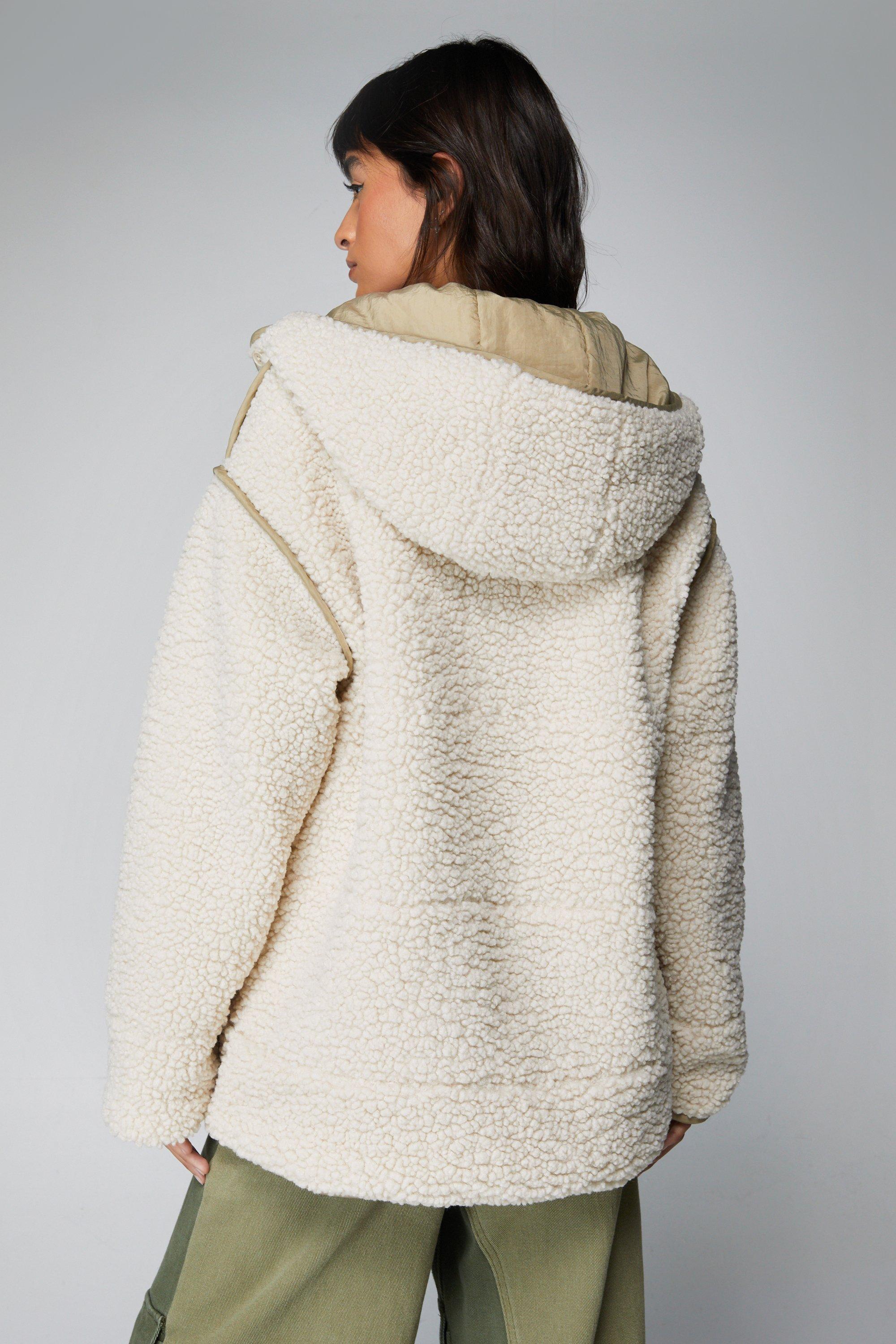 Sherpa Teddy Fleece Coat - Coat 