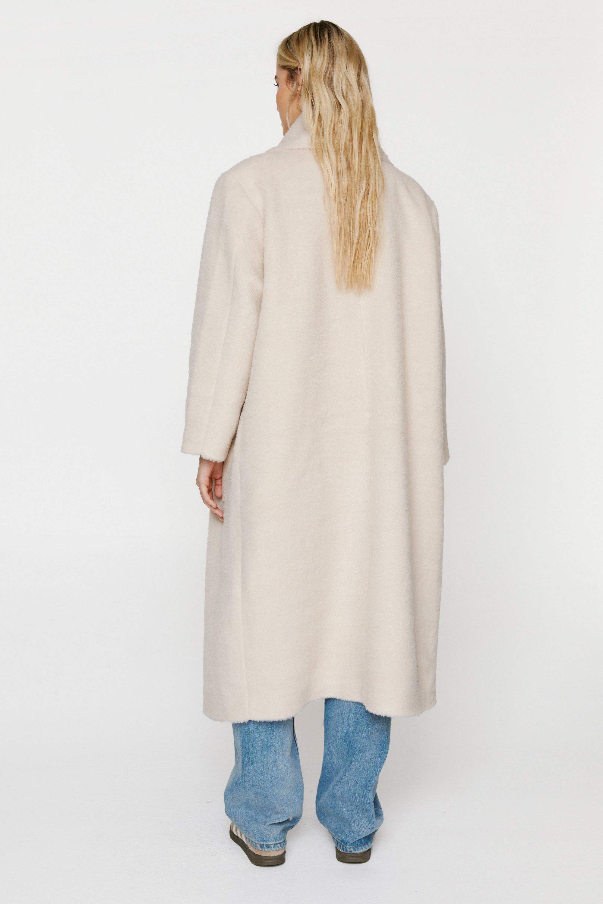 Neutral cheap wool coat