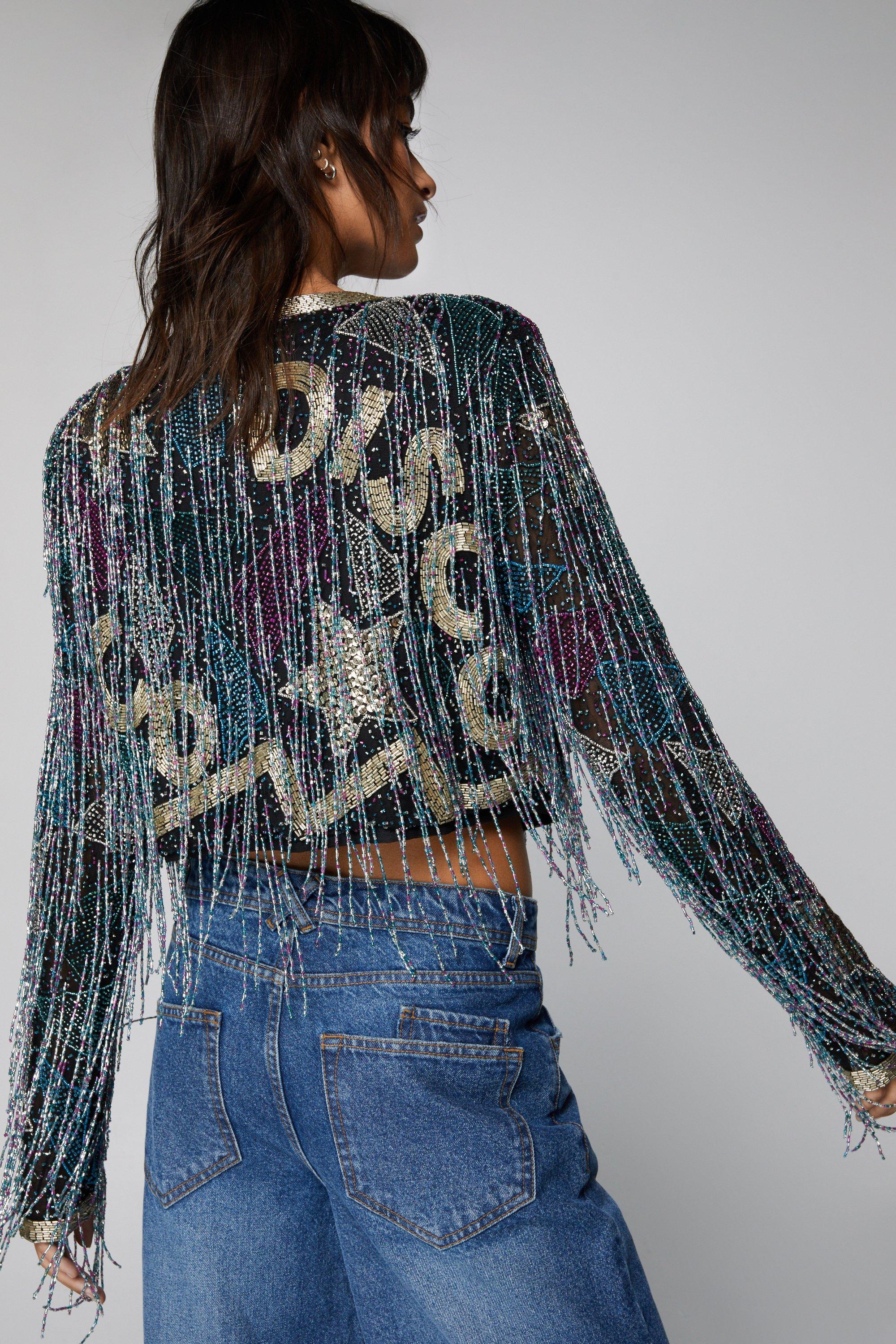 Disco Tassel Beaded Jacket | Nasty Gal