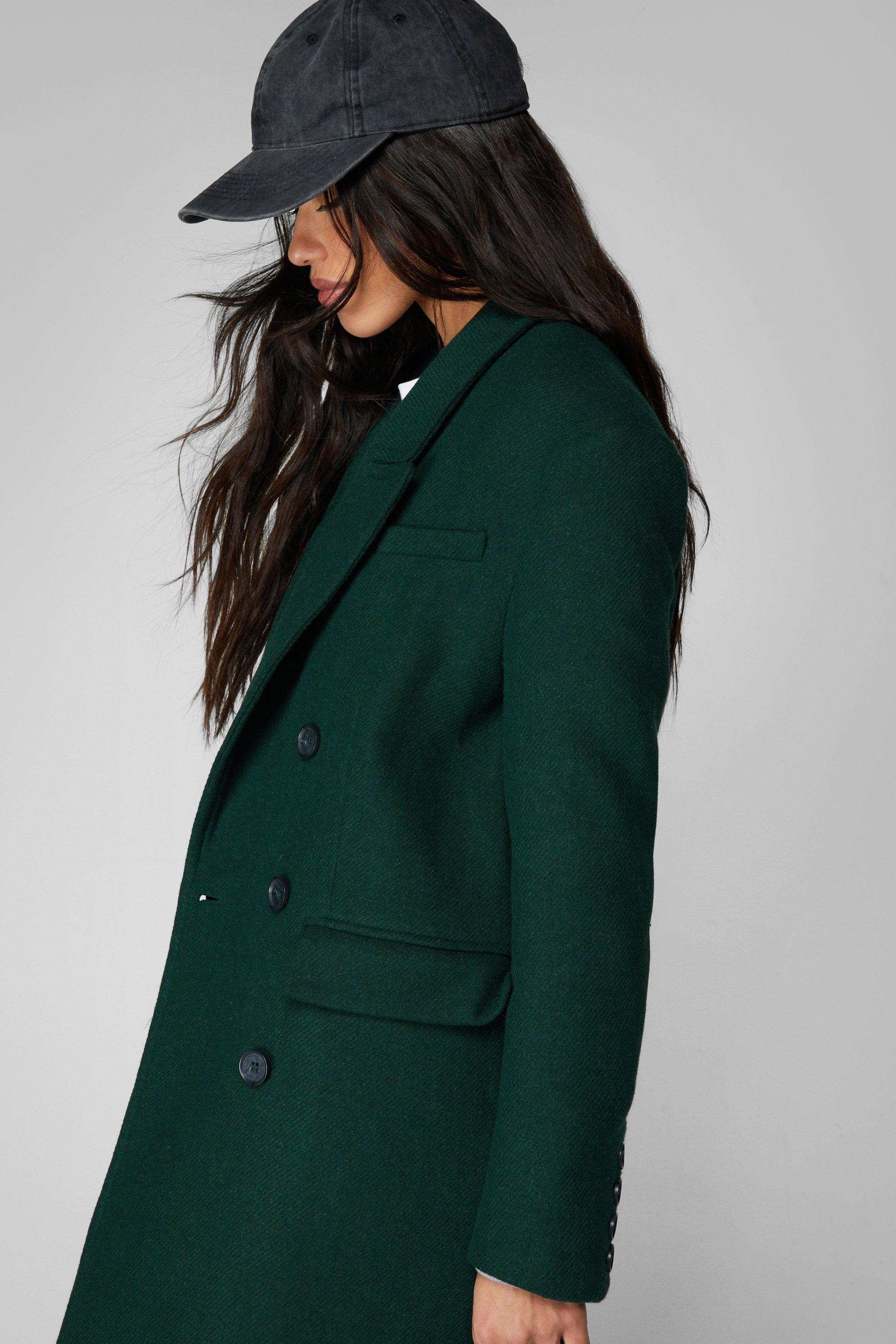 Italian Wool Double-Breasted Coat