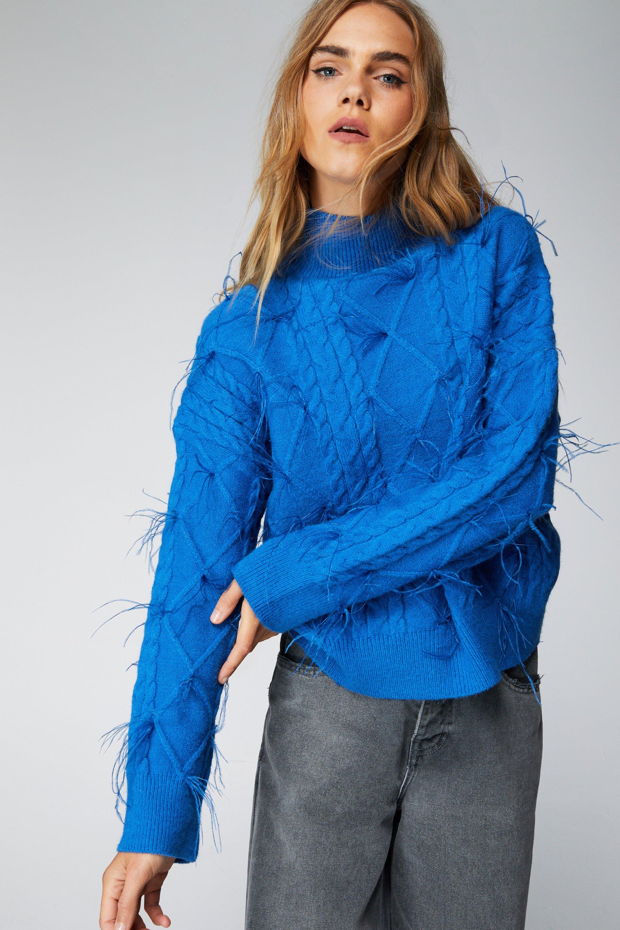 Feather hotsell sweater zara