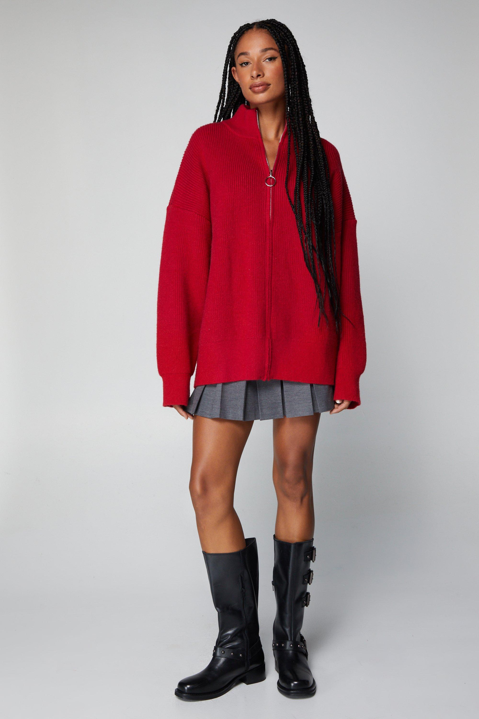 Oversized funnel neck jumper best sale