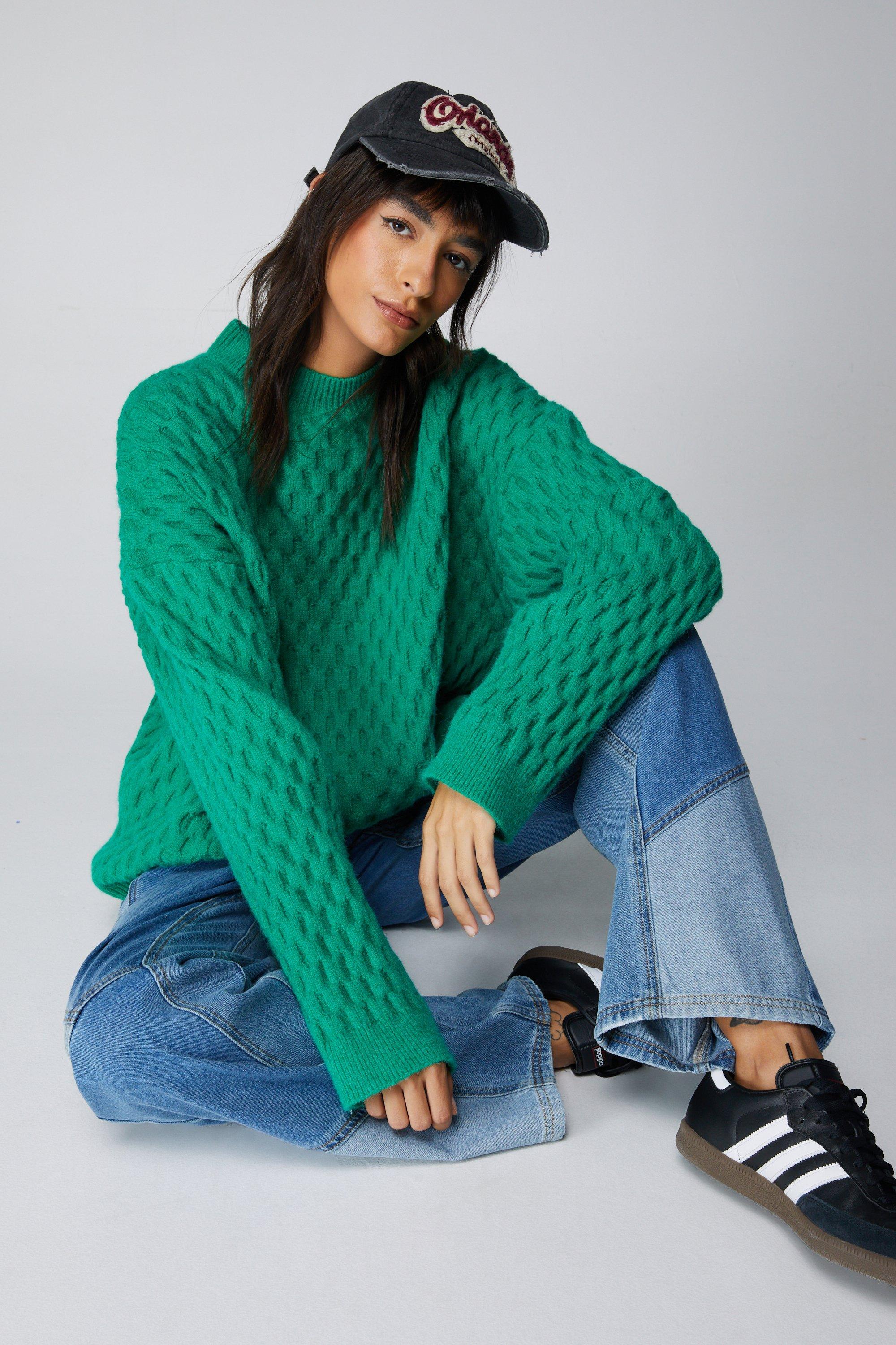 Waffle knit outlet jumper