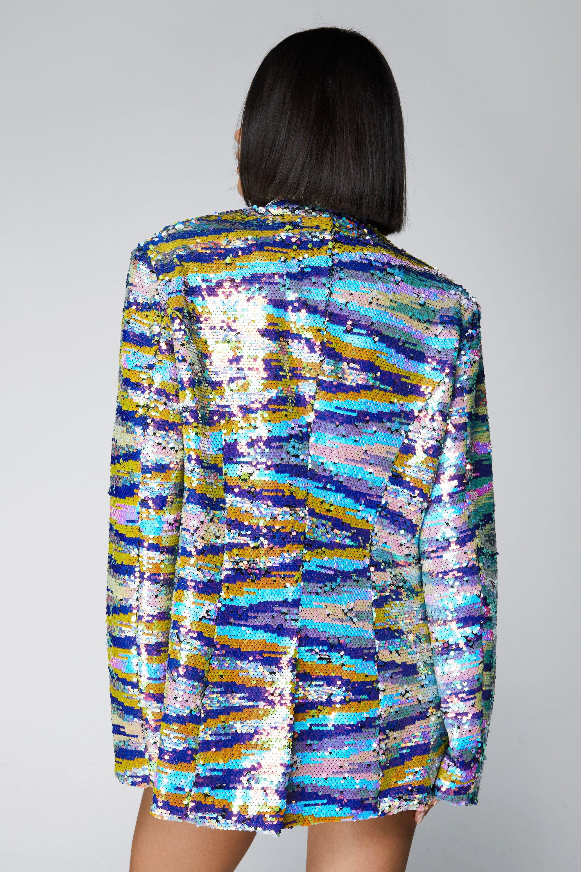 Bershka sequin blazer hot sale