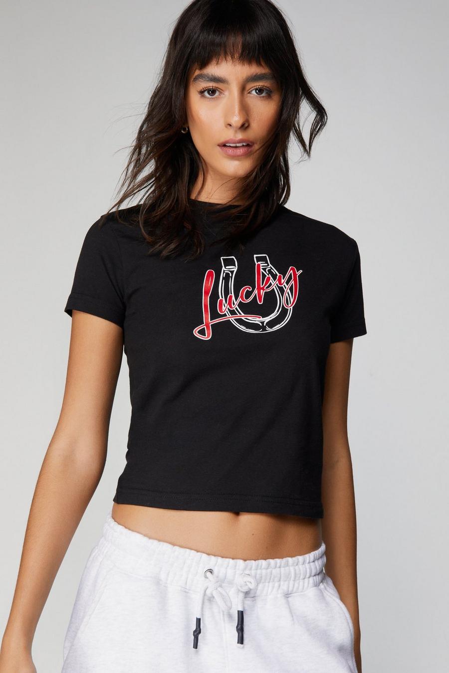 Lucky Graphic Baby Tee