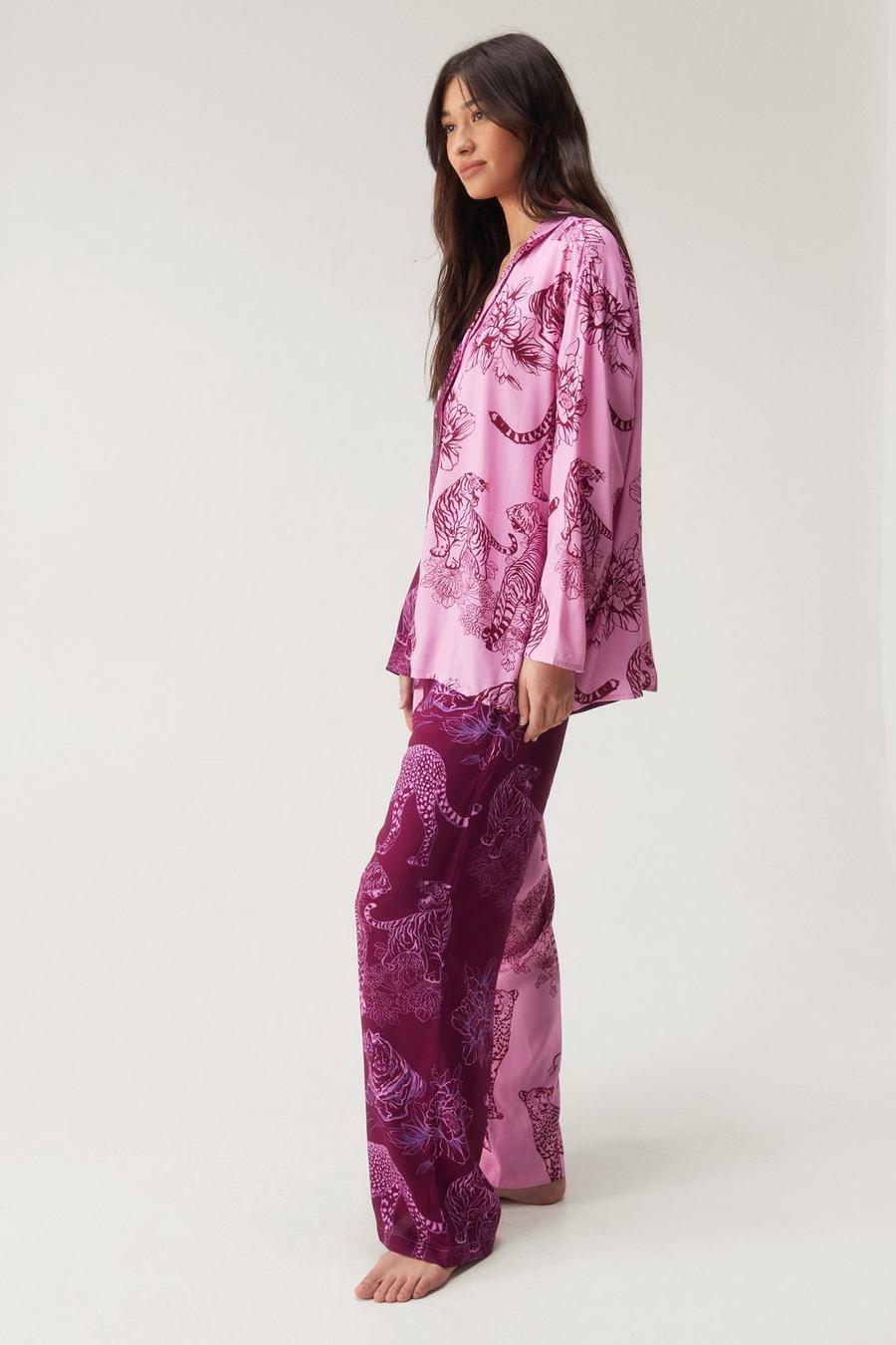 Satin Contrast Lace Cami Pyjama Shorts Set