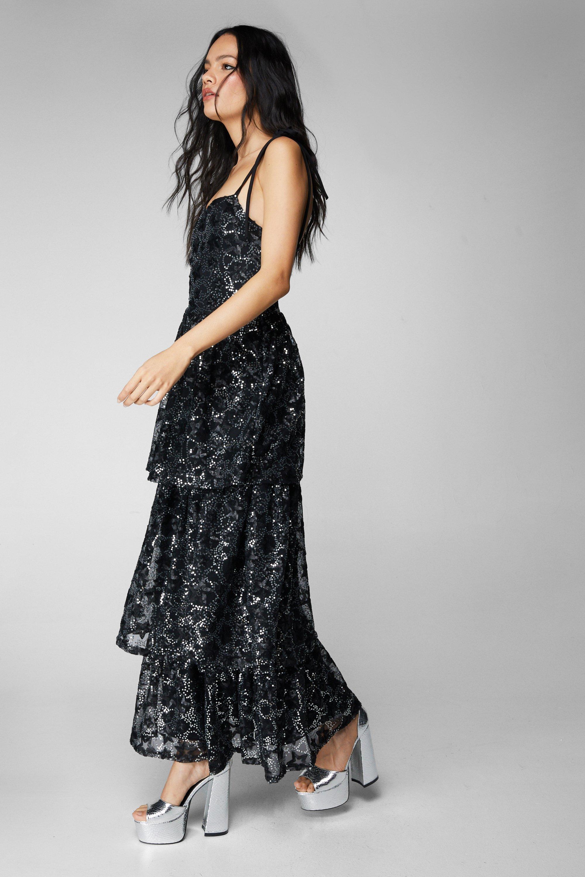 Layered on sale sequin dress