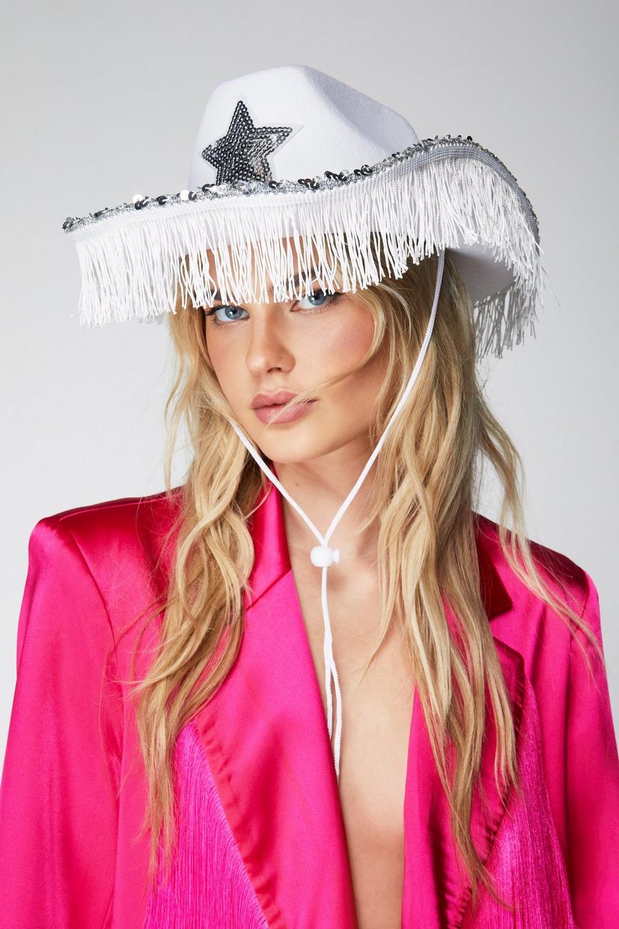 Star Trim Fringe Cowboy Hat
