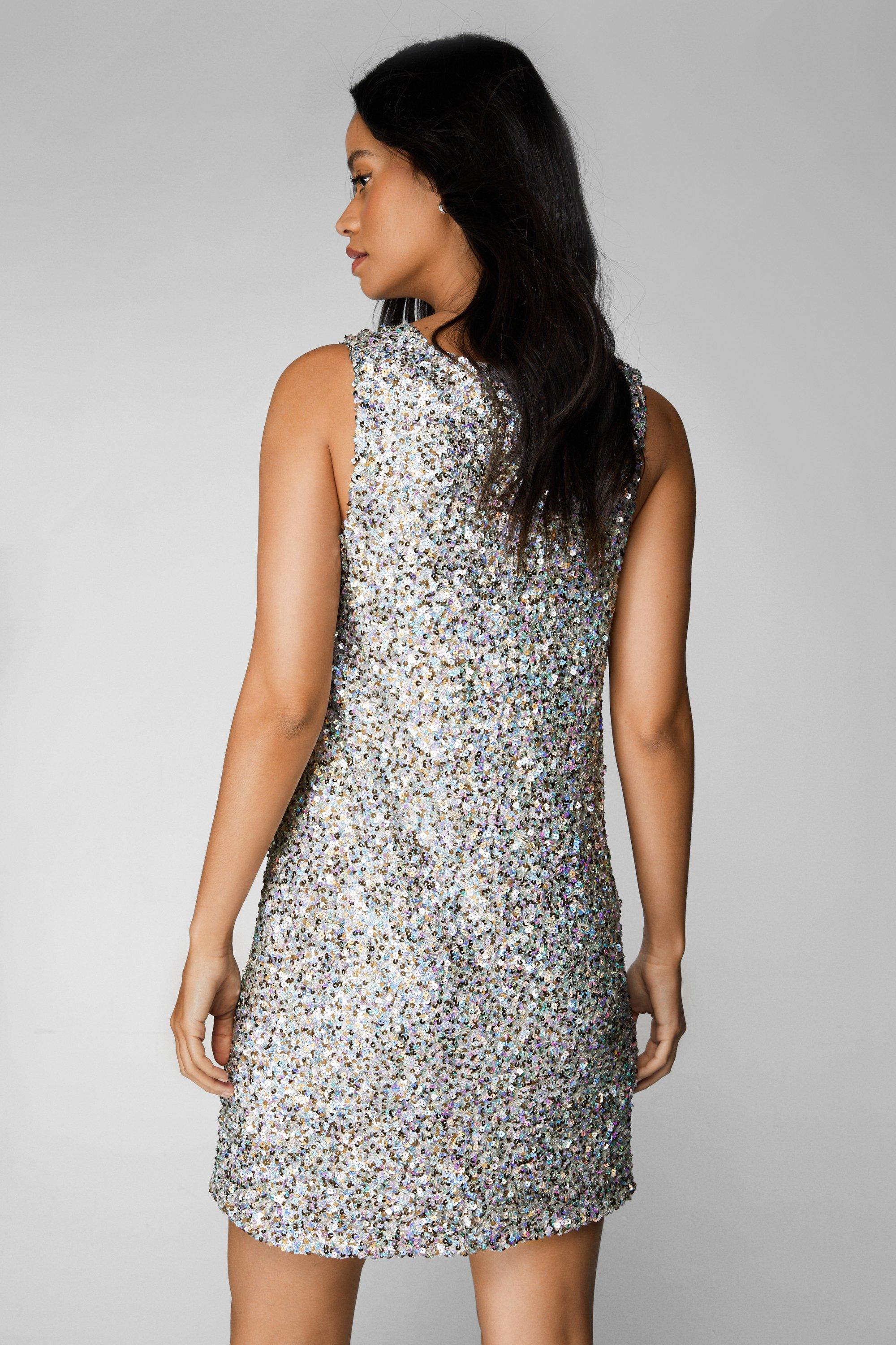 Nasty gal metallic dress best sale