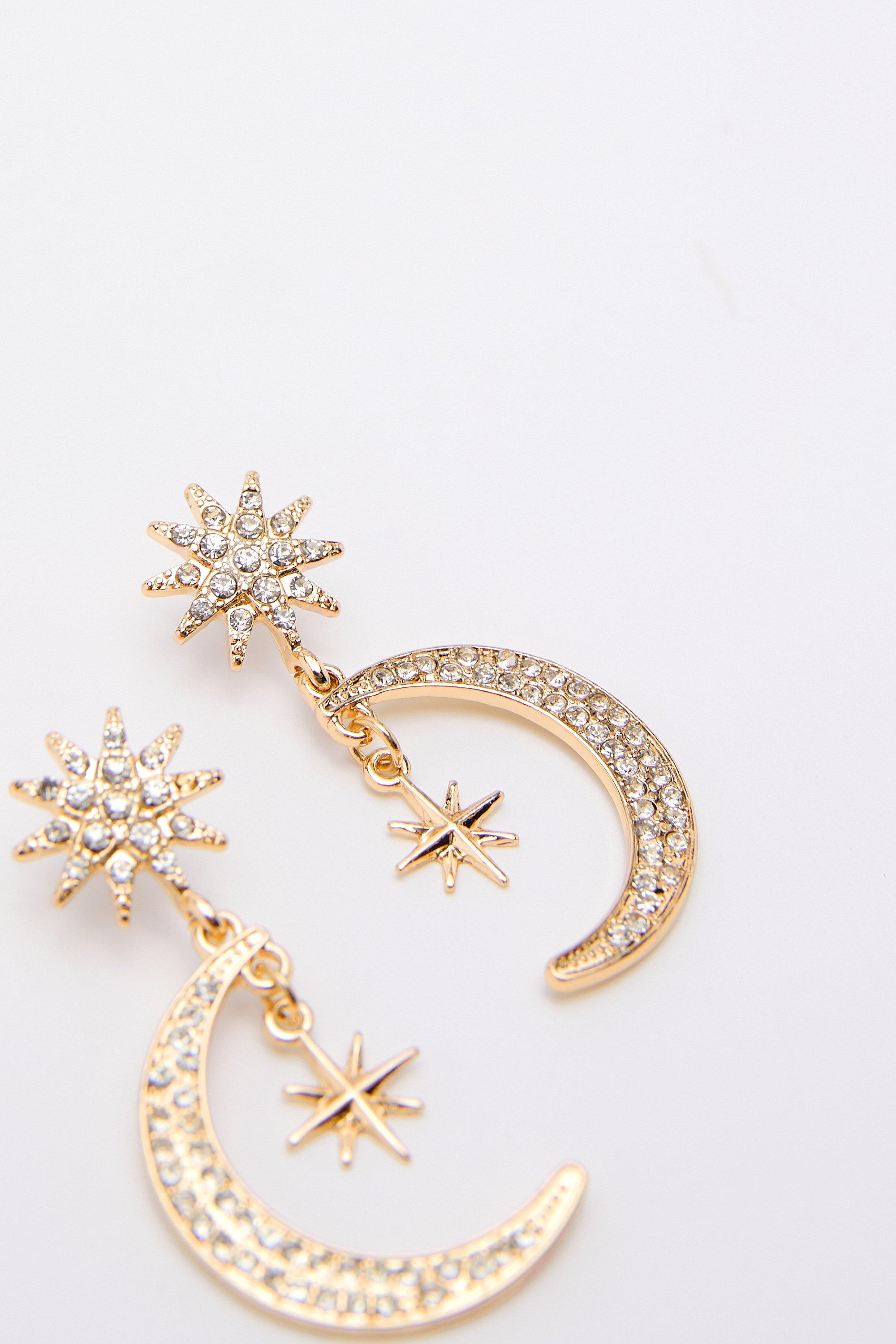 Scroll Crescent Moon/Star Earrings Scroll Crescent Moon/Star Earrings
