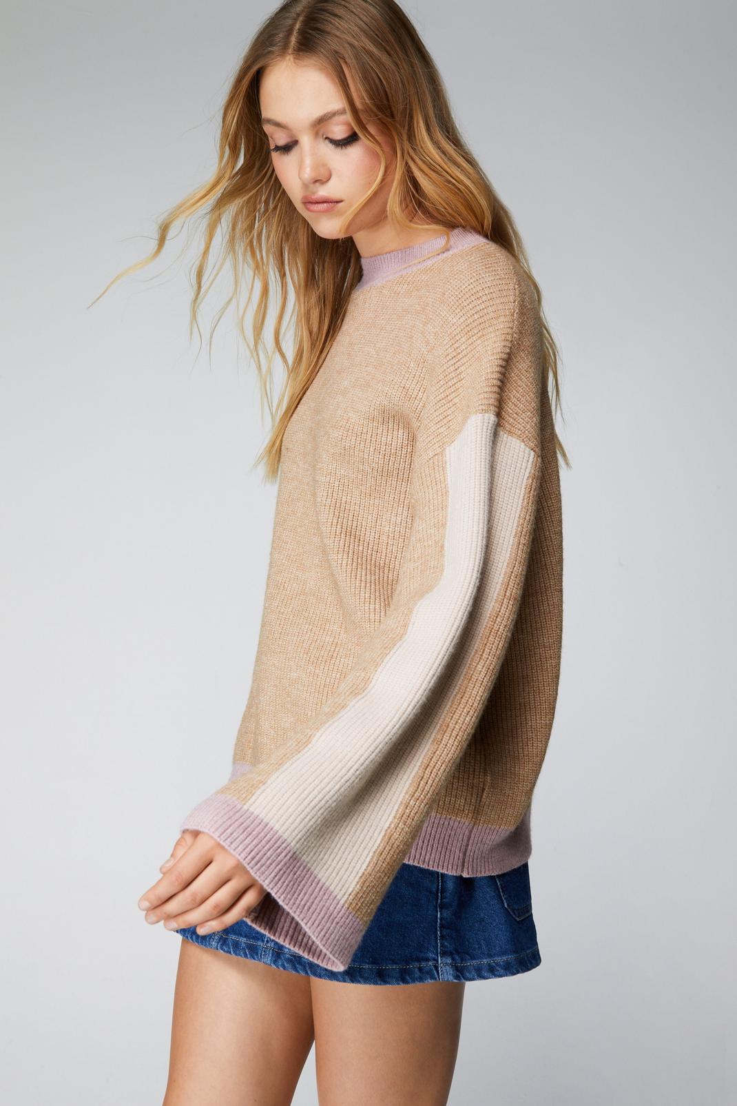 Multi Premium Color Block Sweater image number 1