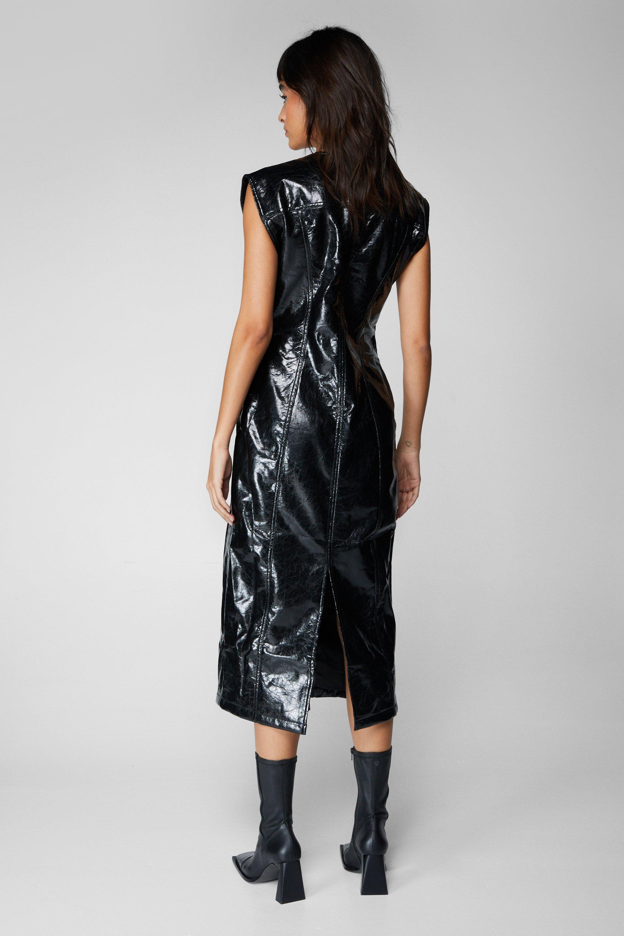 Nasty gal leather clearance dress