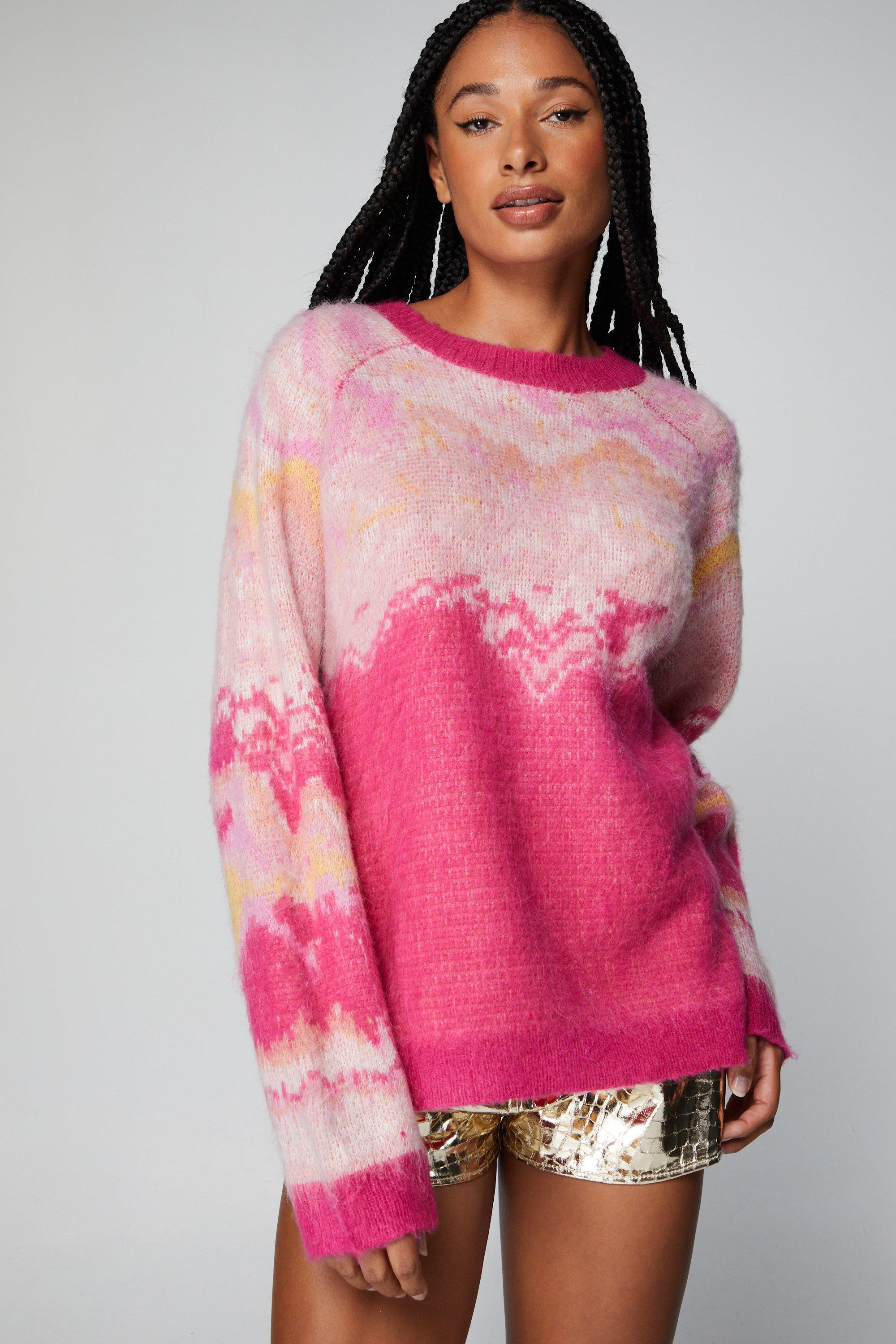 Tie dye oversized discount sweater