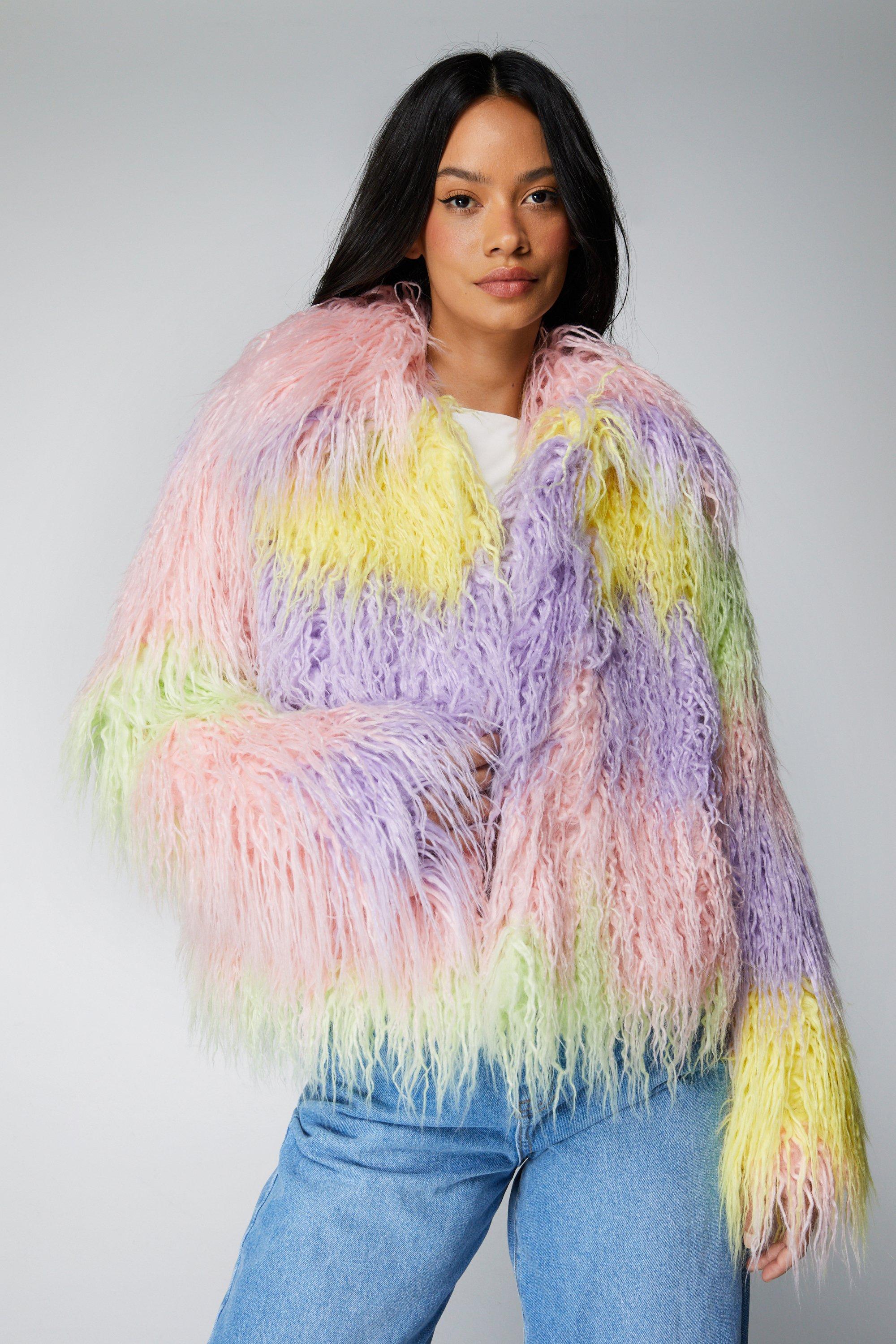 Ombre fur clearance vest