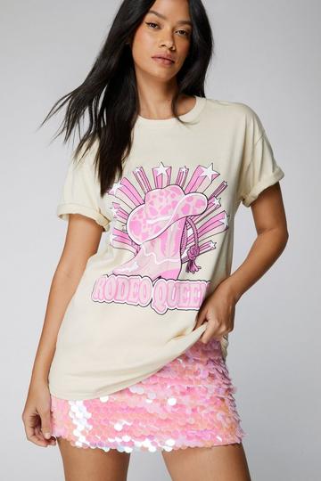 Rodeo Queen Graphic T-shirt white