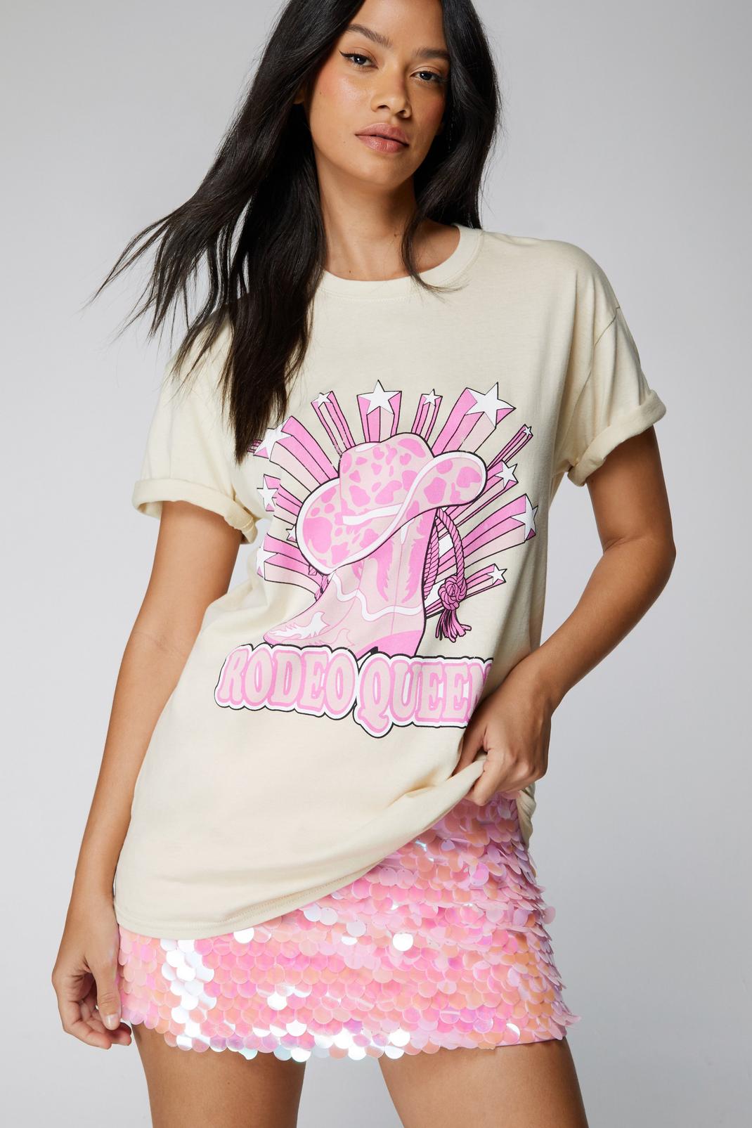 White Rodeo Queen Graphic T-shirt image number 1