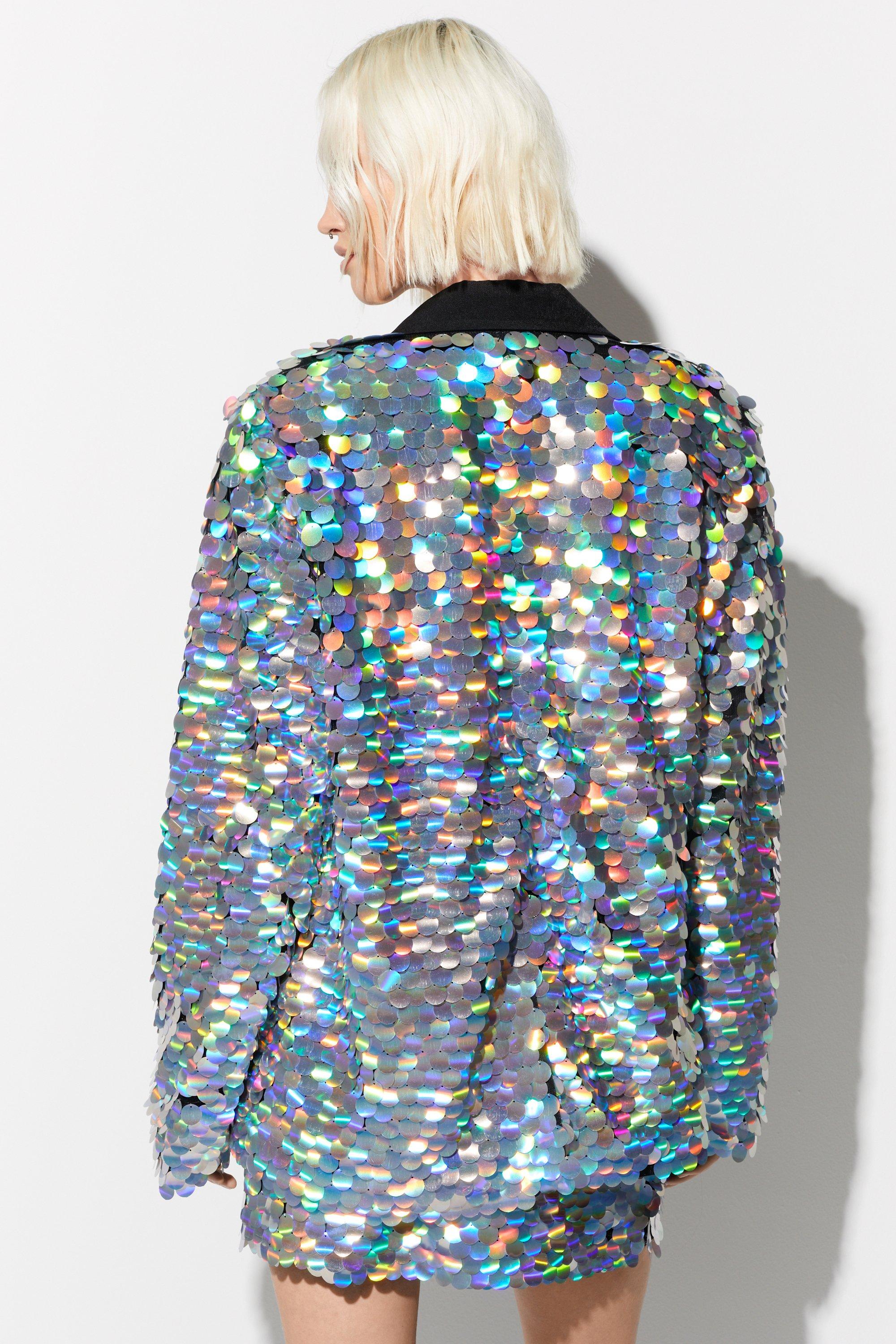 Nasty gal sequin jacket sale