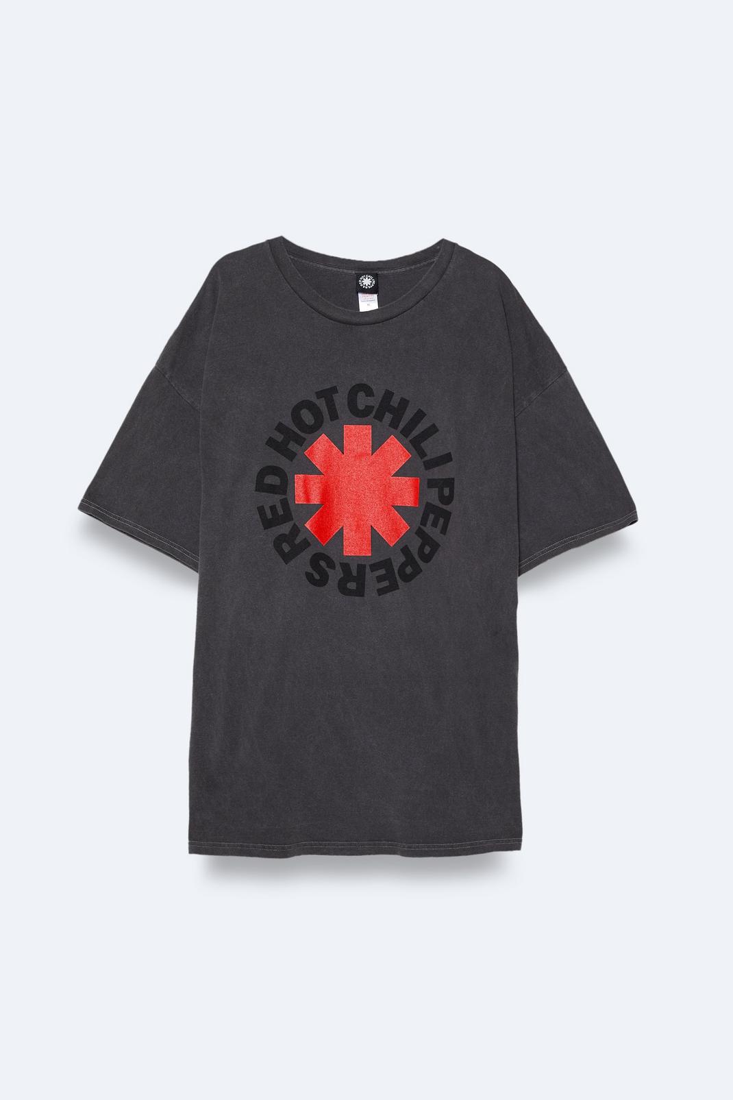 Grande taille - T-shirt oversize imprimé Red Hot Chilli Peppers, Charcoal image number 1