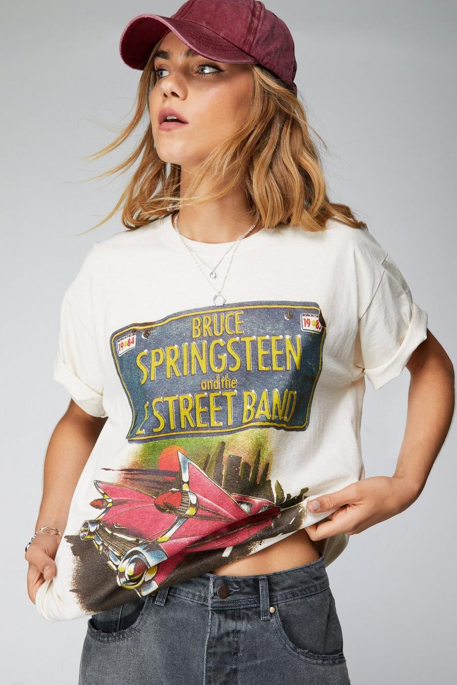 Bruce Springsteen Front And Back Graphic T-shirt