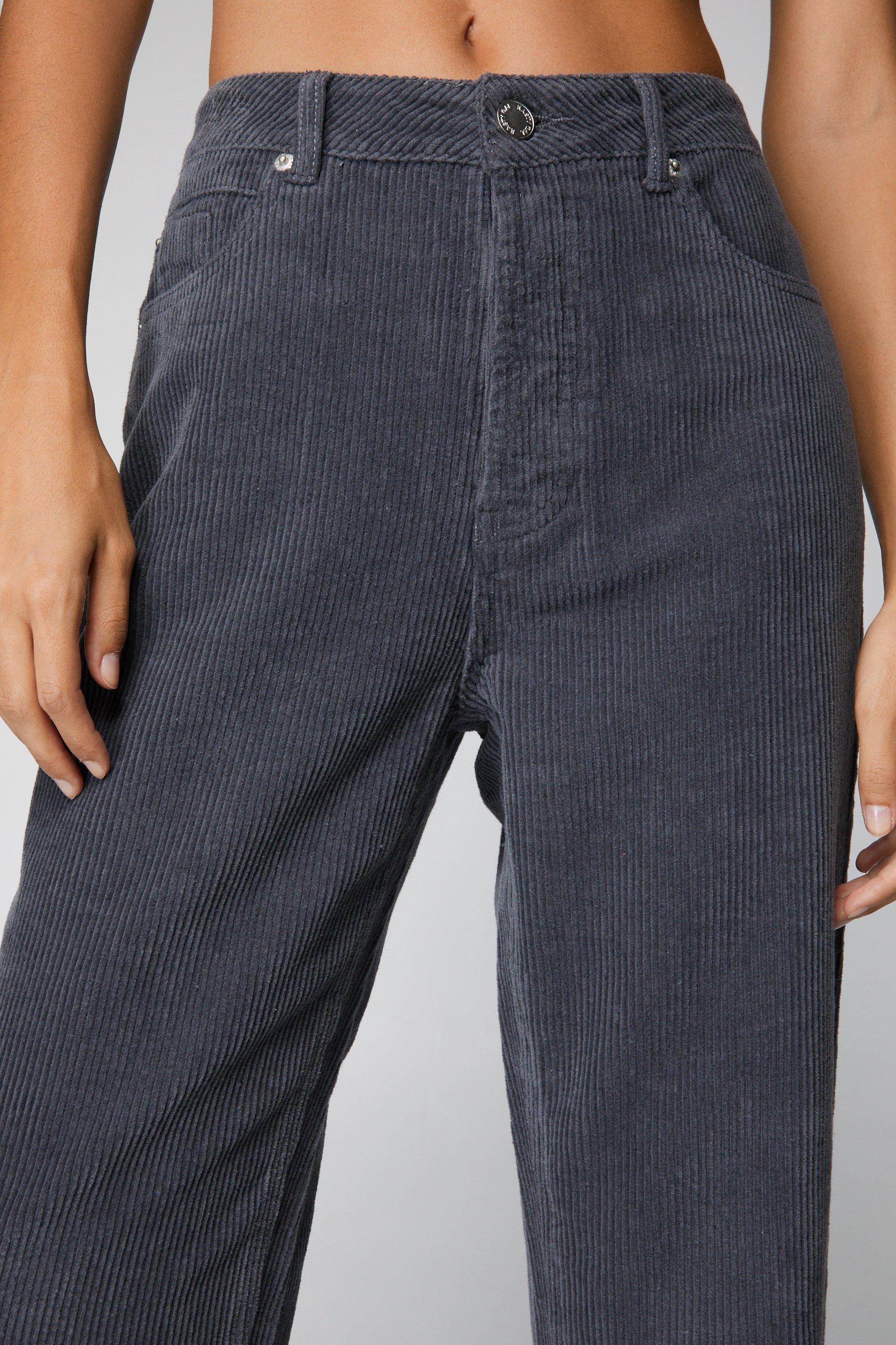 CORDUROY STRAIGHT-LEG TROUSERS