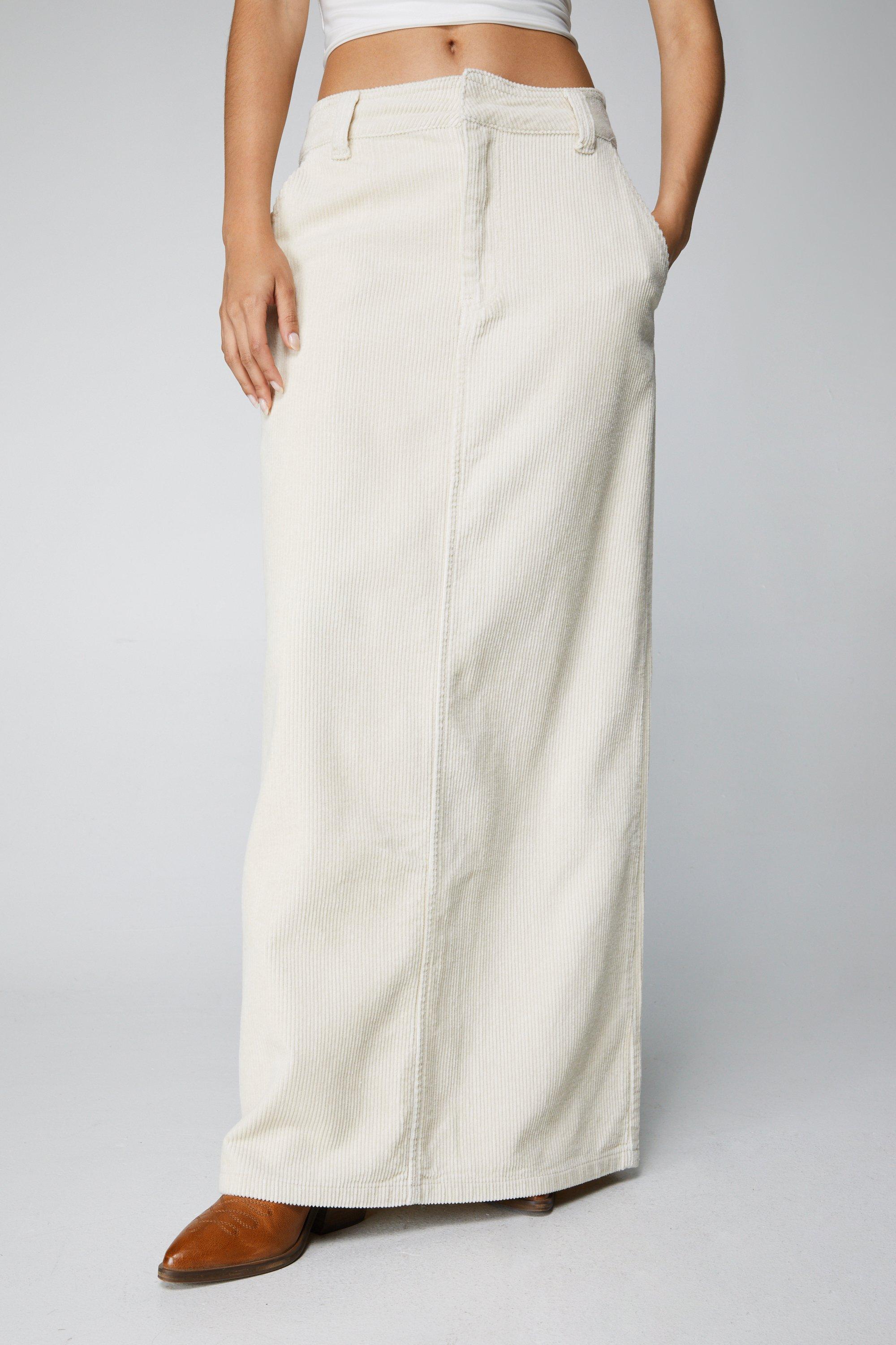 Corduroy maxi hotsell skirt uk