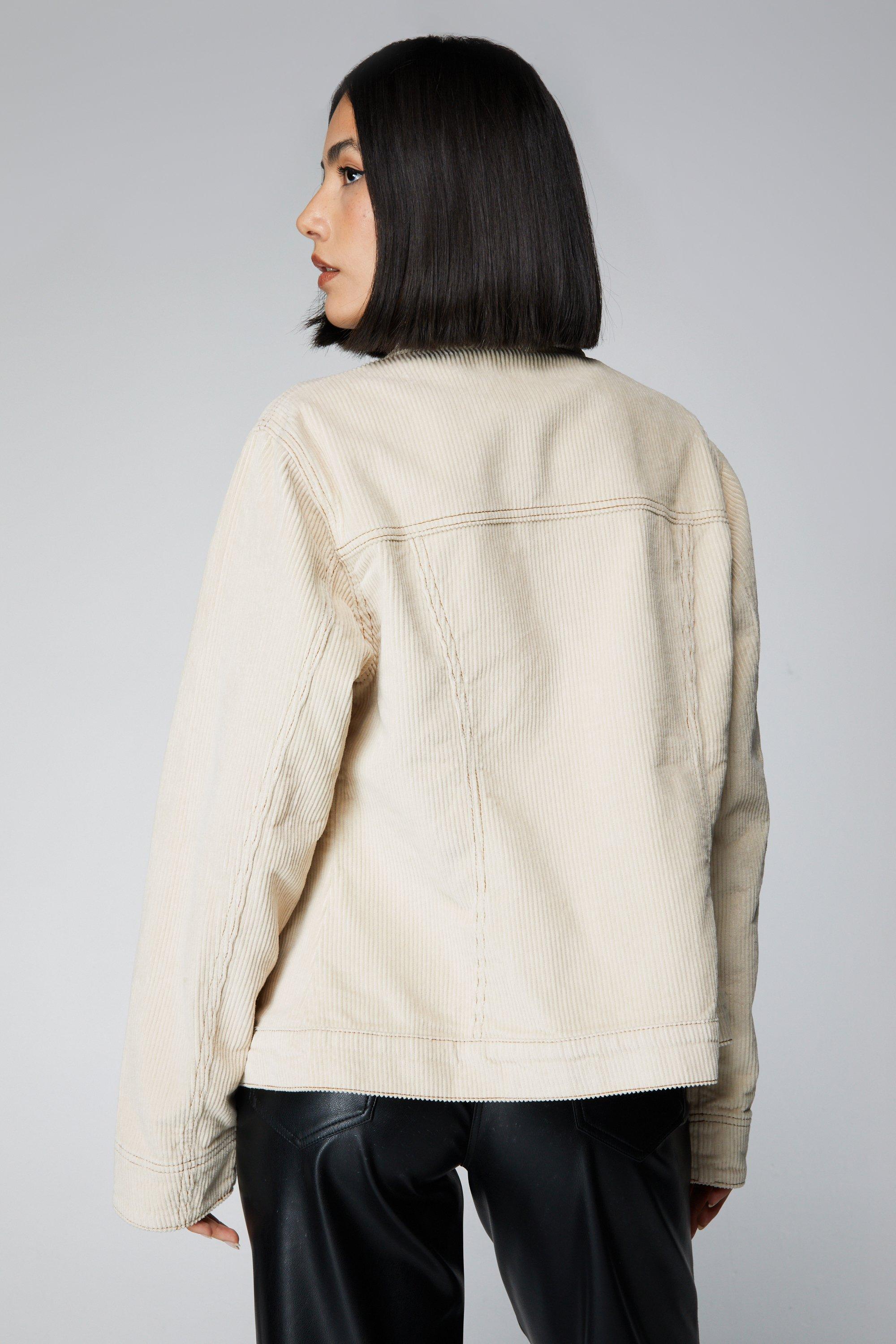 Cream corduroy clearance jacket