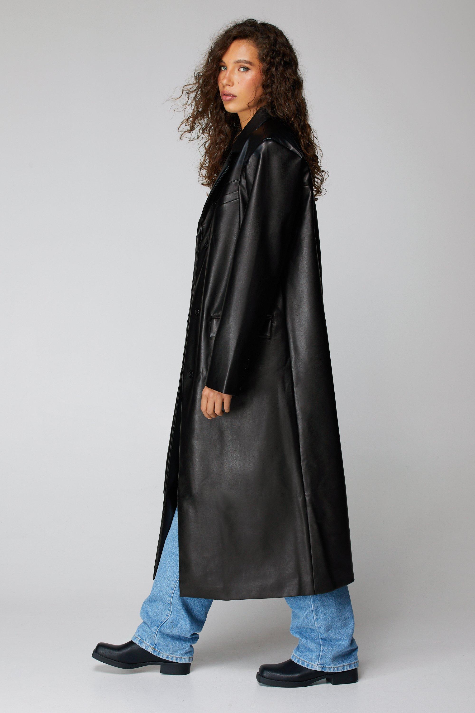 Duster coat outlet leather