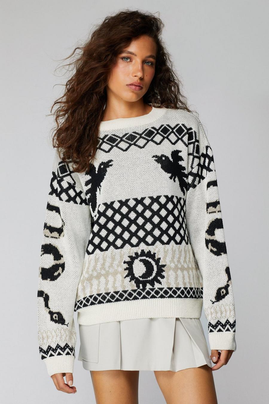 Nordic Geometric Pattern Sweater