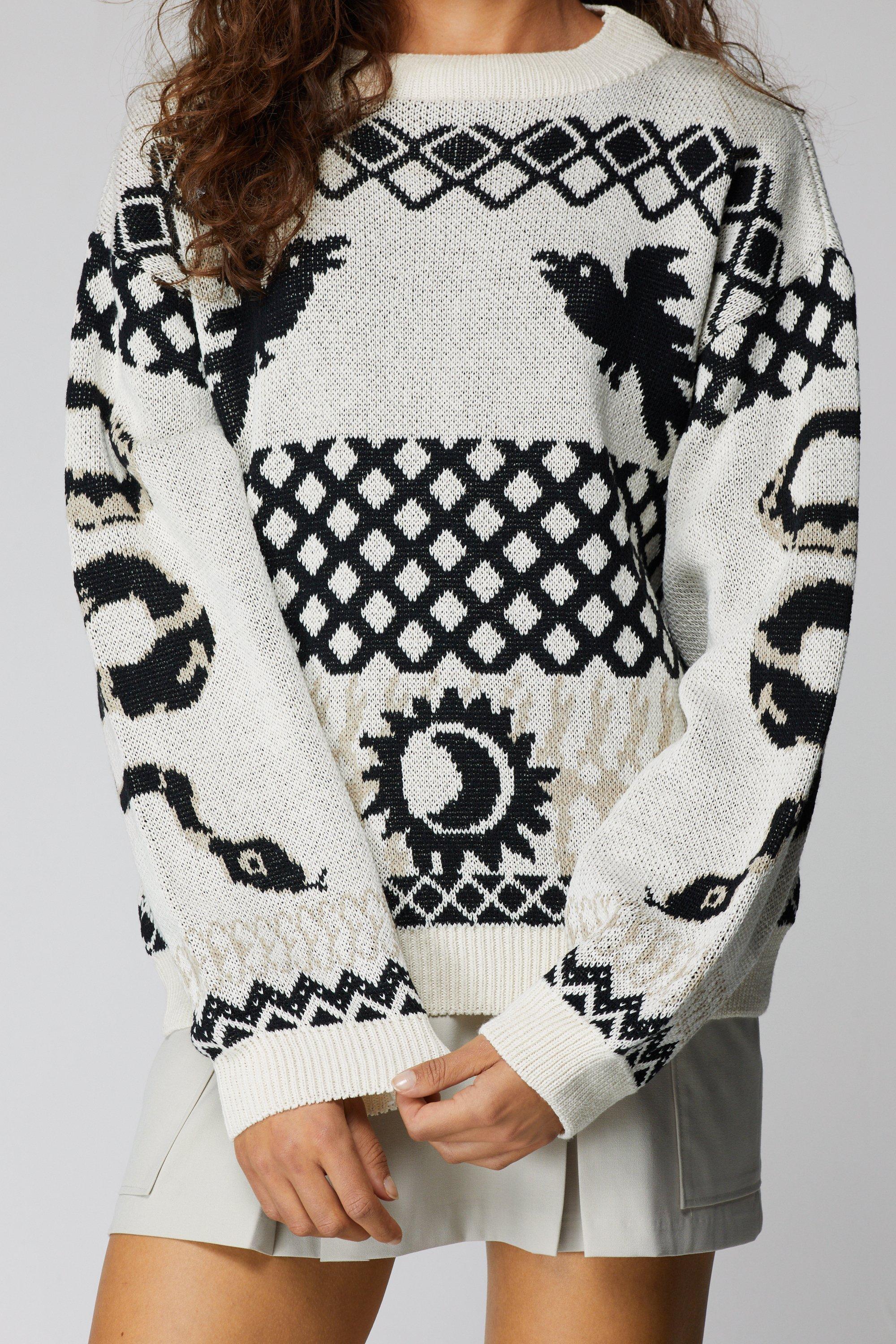 Nordic Geometric Pattern Sweater