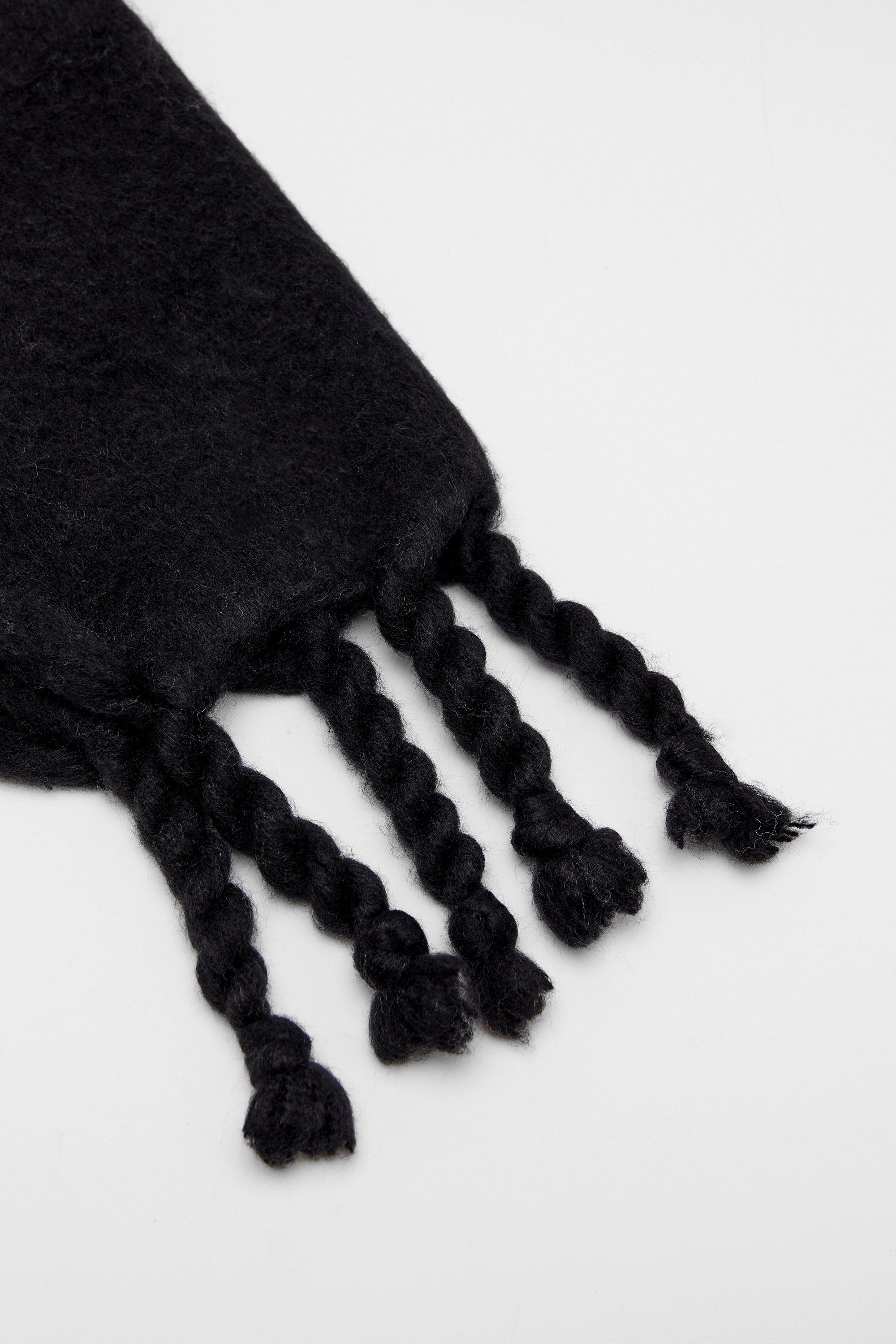 Black & White Tassle Shemagh | Keffiyeh | Scarf