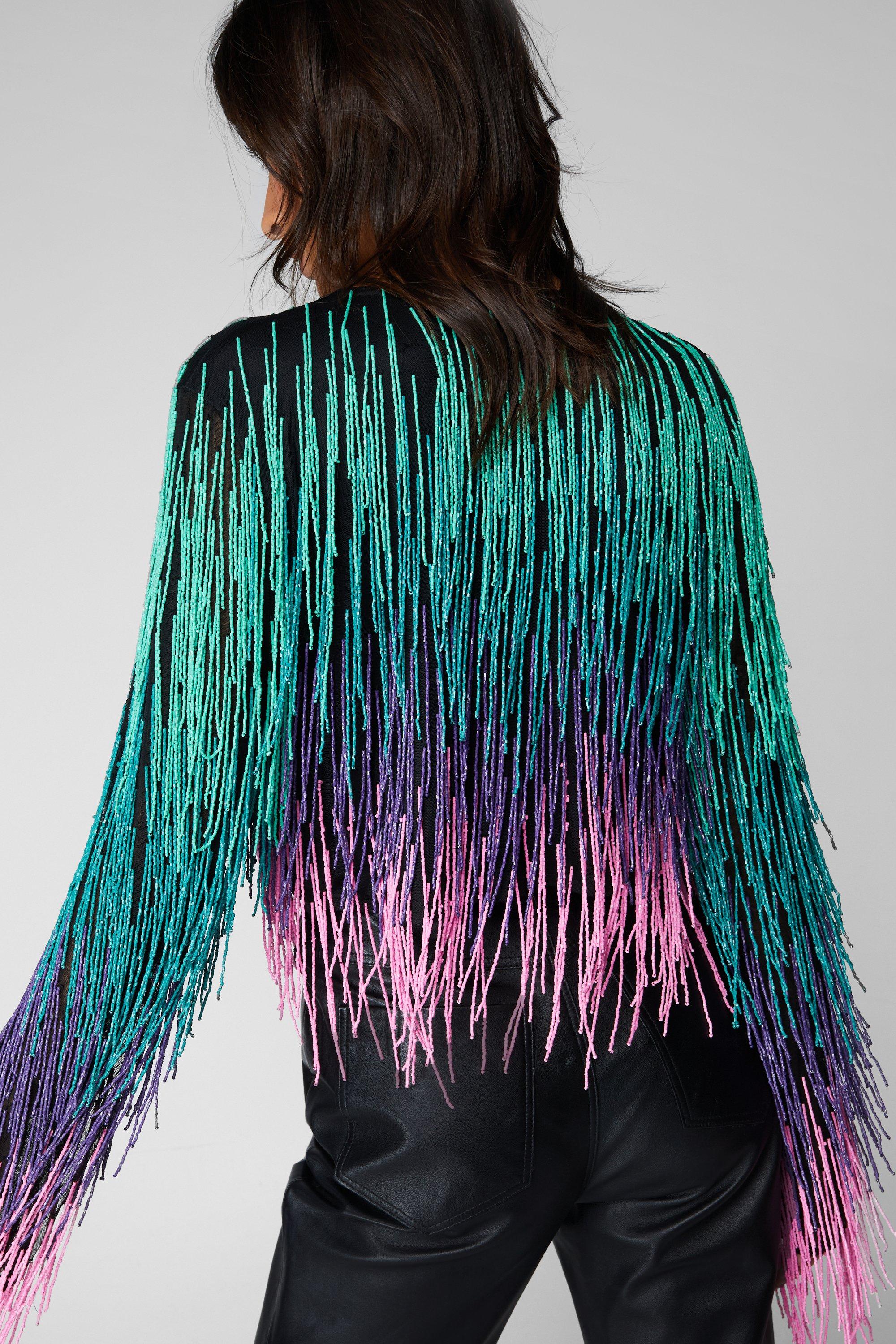 Long 2024 beaded jacket