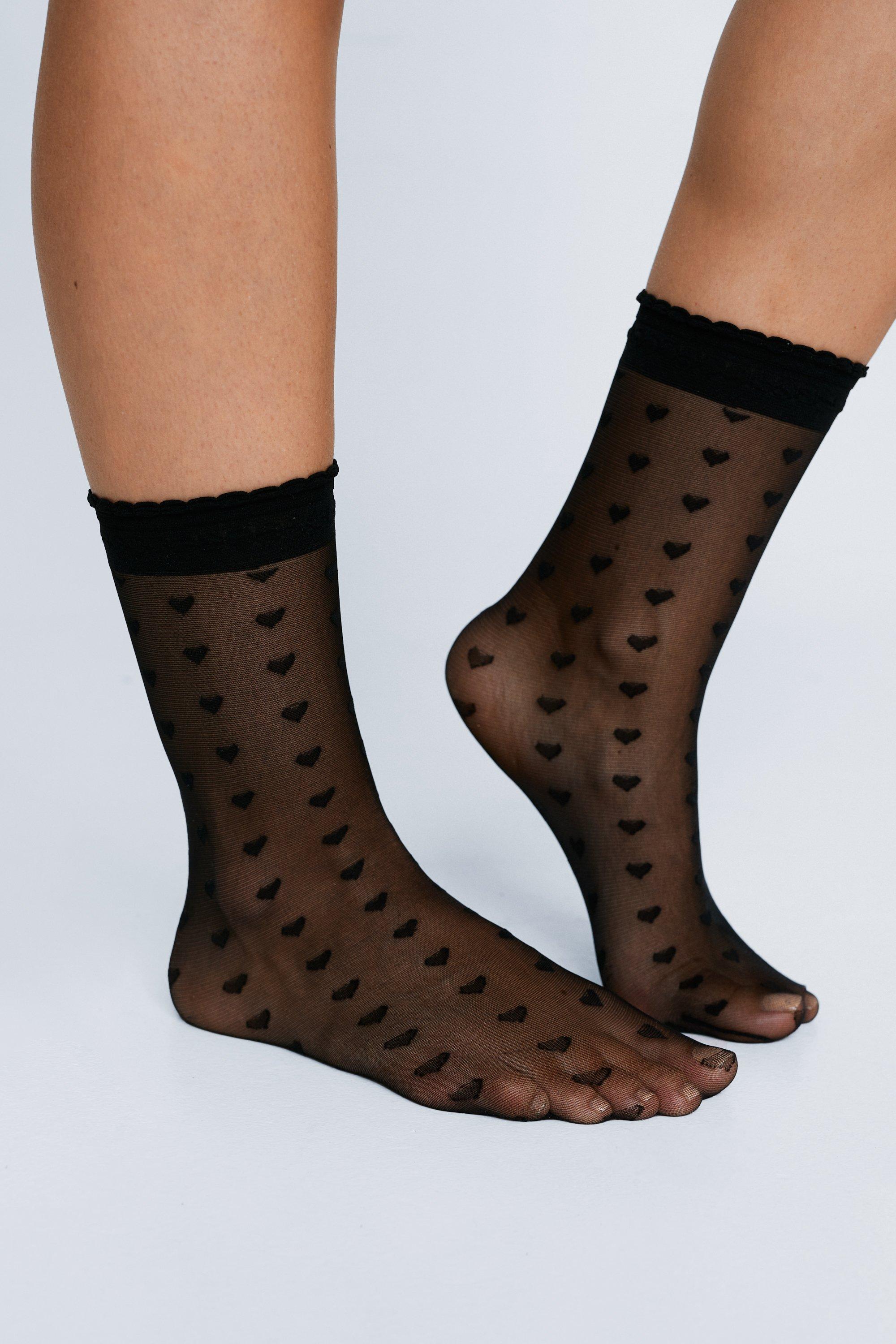 Black Mesh Socks