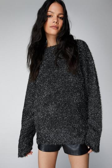 Tinsel Oversized Sweater silver
