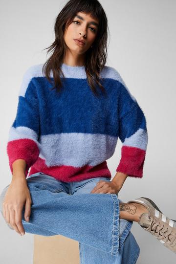Jumbo Stripe Oversized Sweater multi