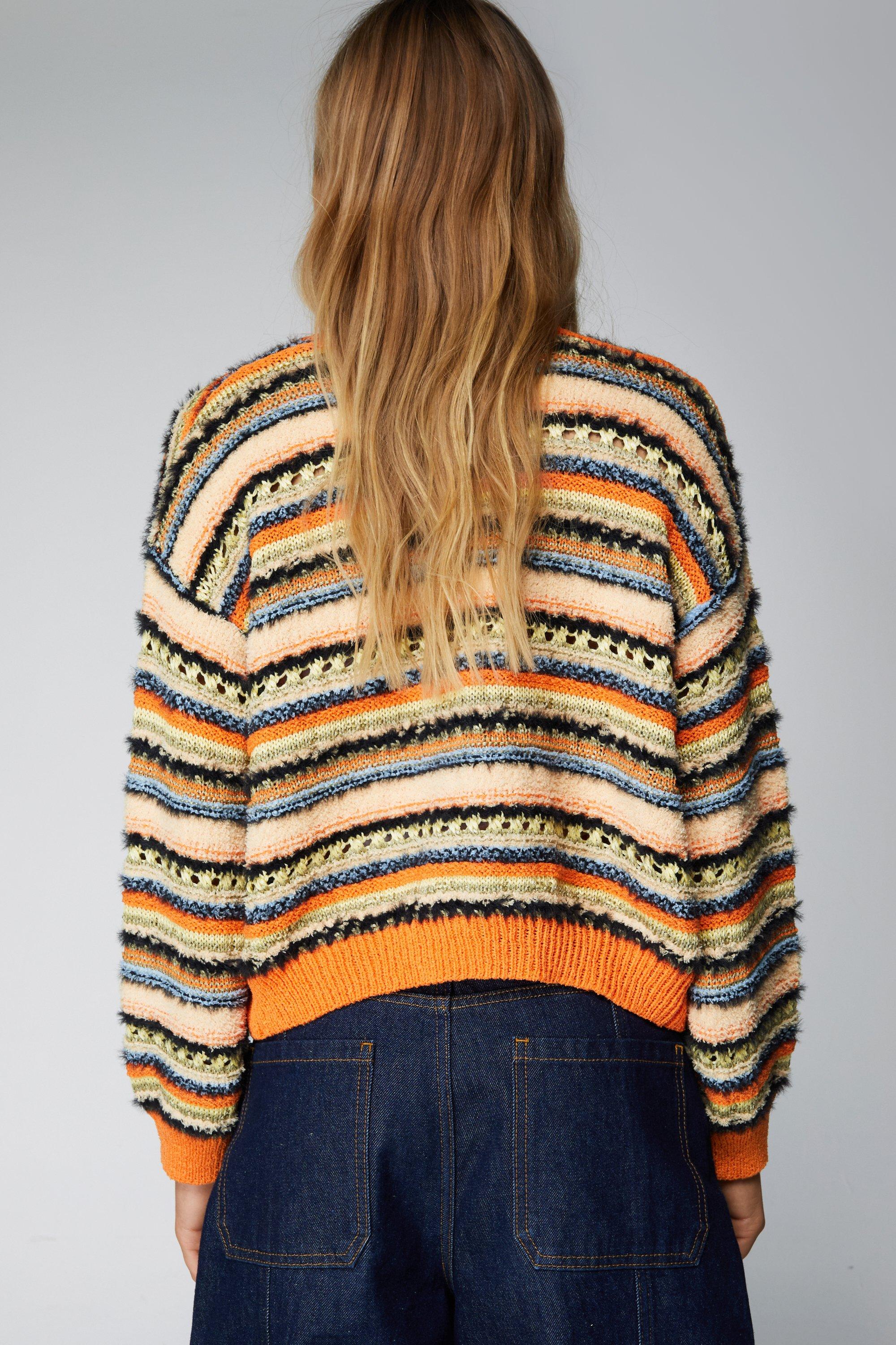 Multi coloured 2025 striped cardigan