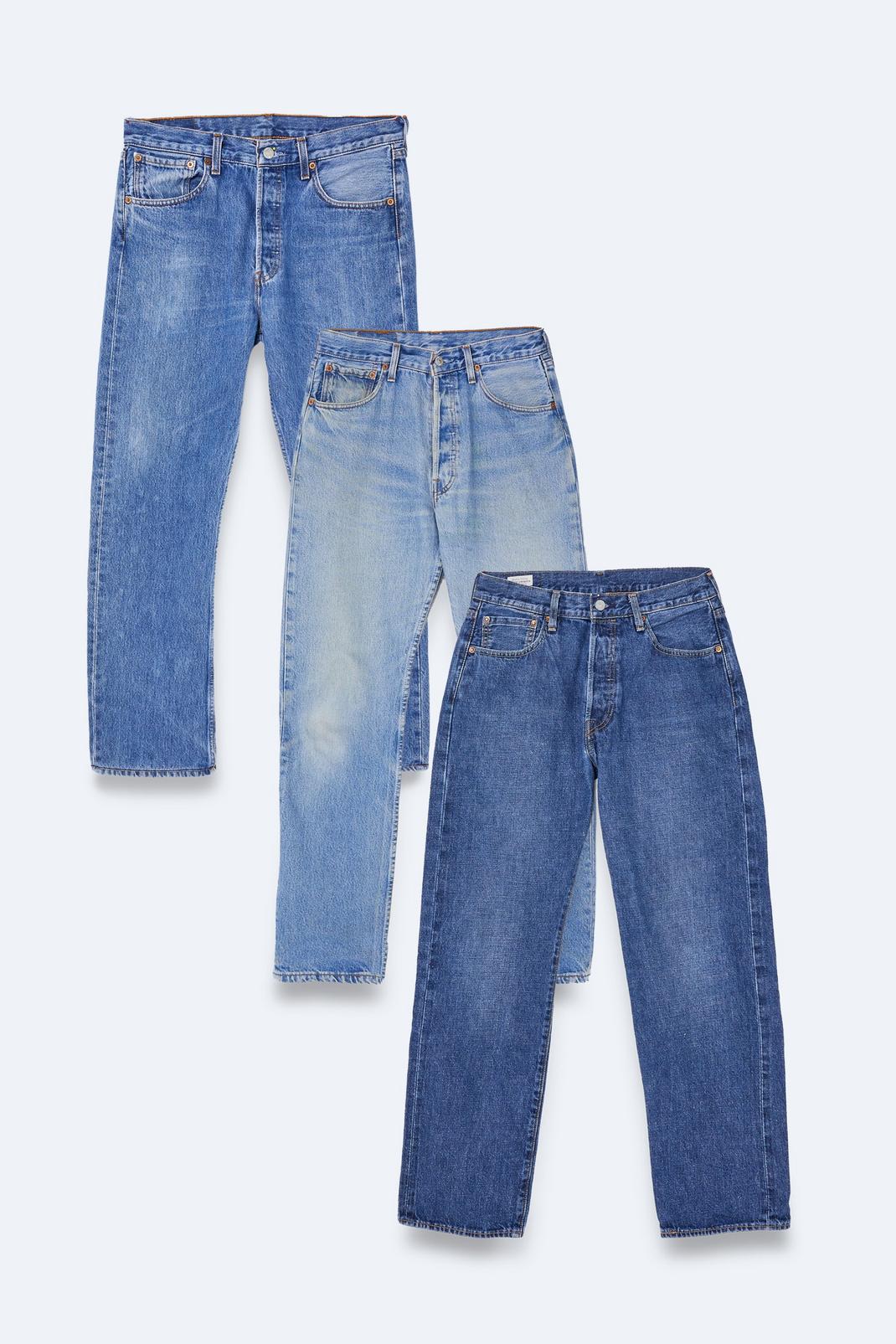 Blue Vintage Straight Leg Jeans image number 1