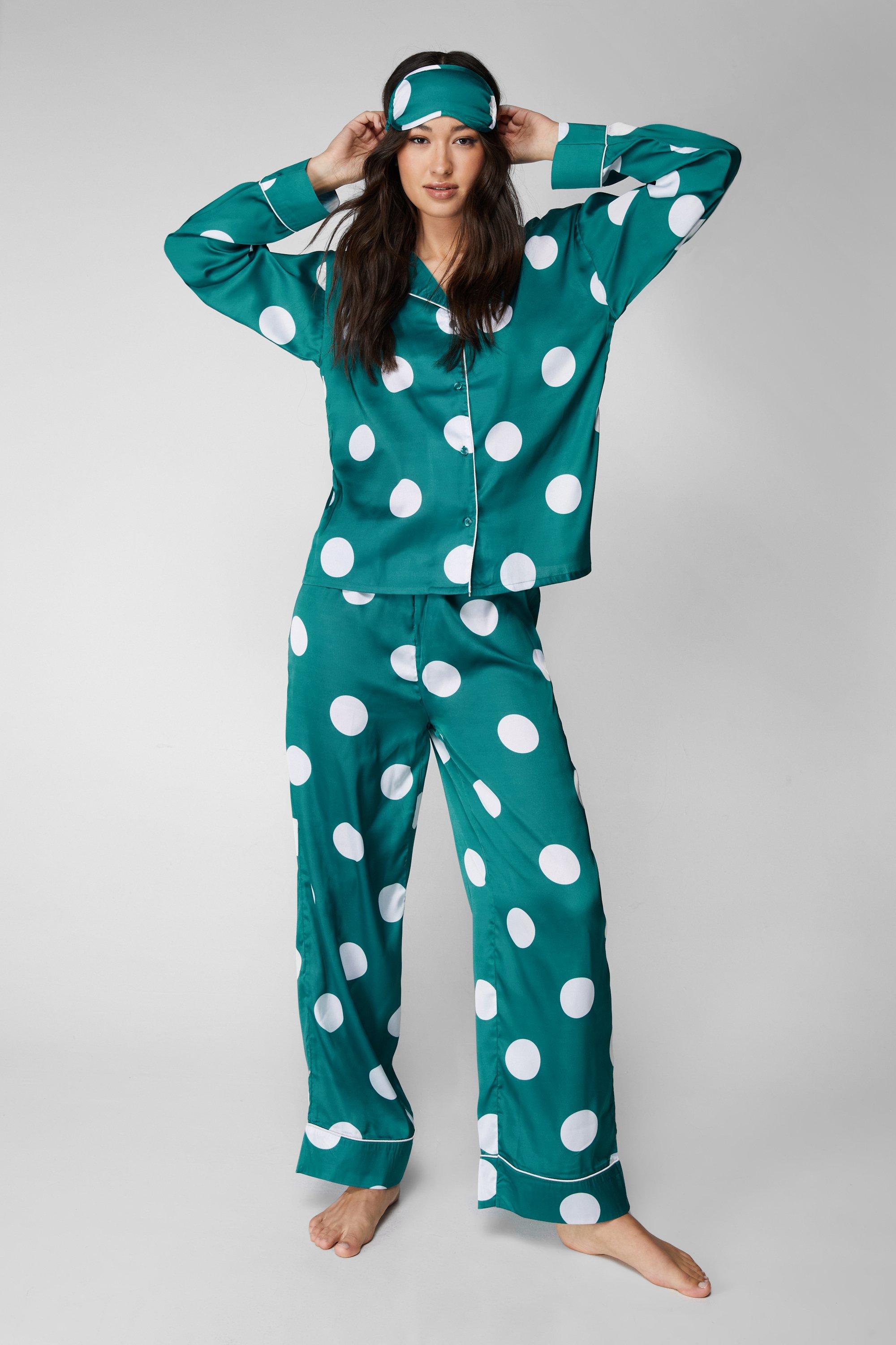 Polka dot pajamas online womens