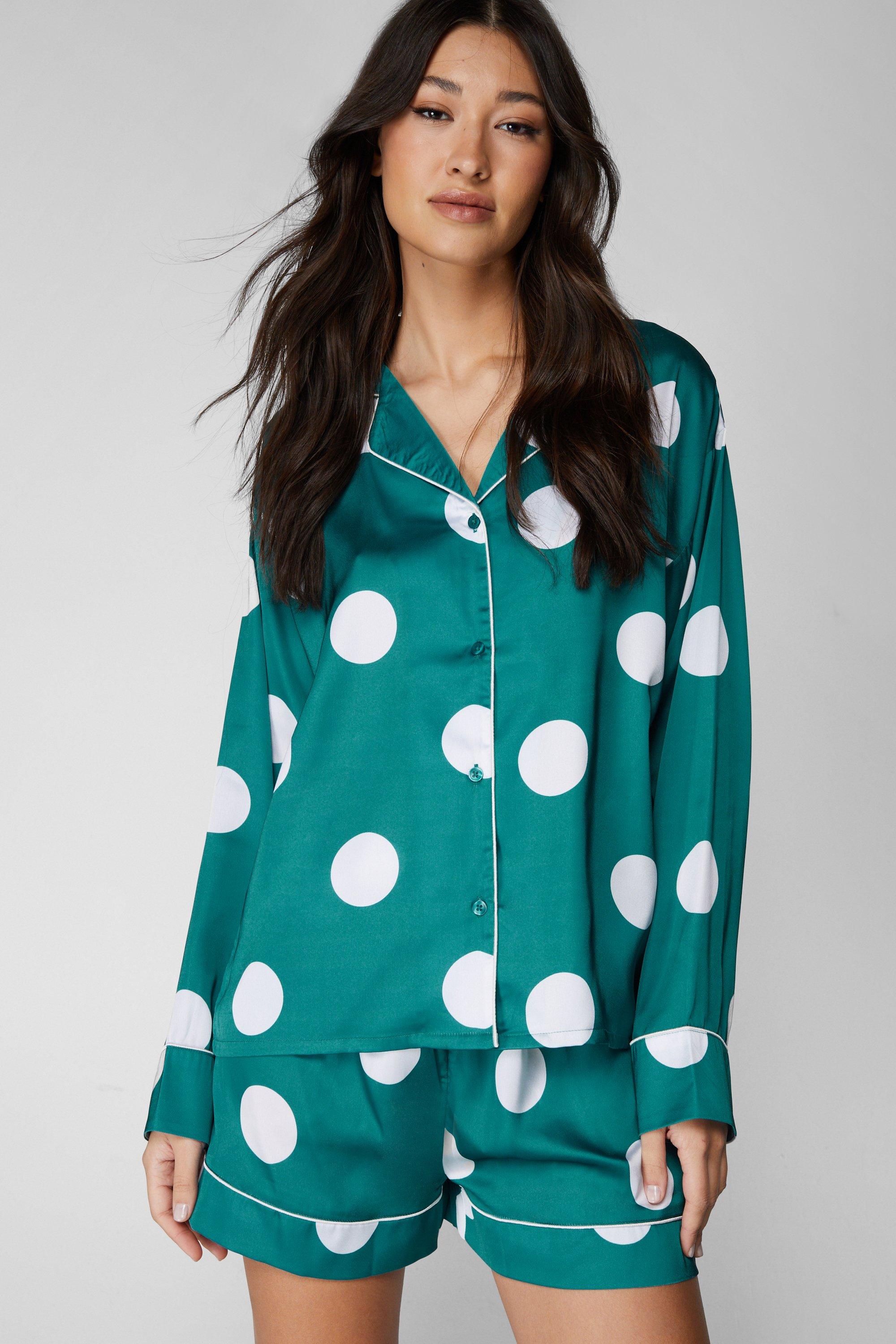 Polka dot women's online pajama set