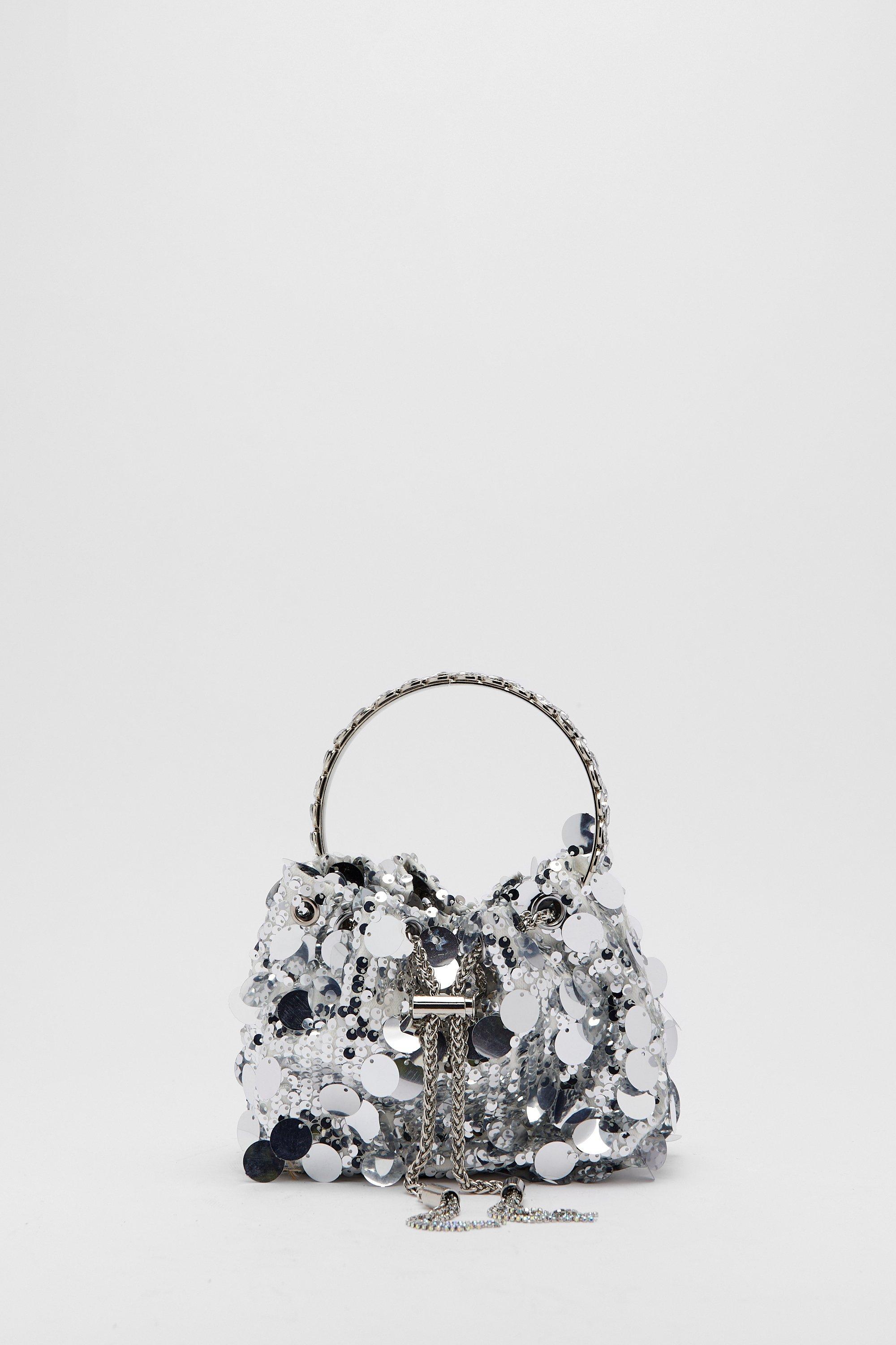 Silver hot sale sequin bag