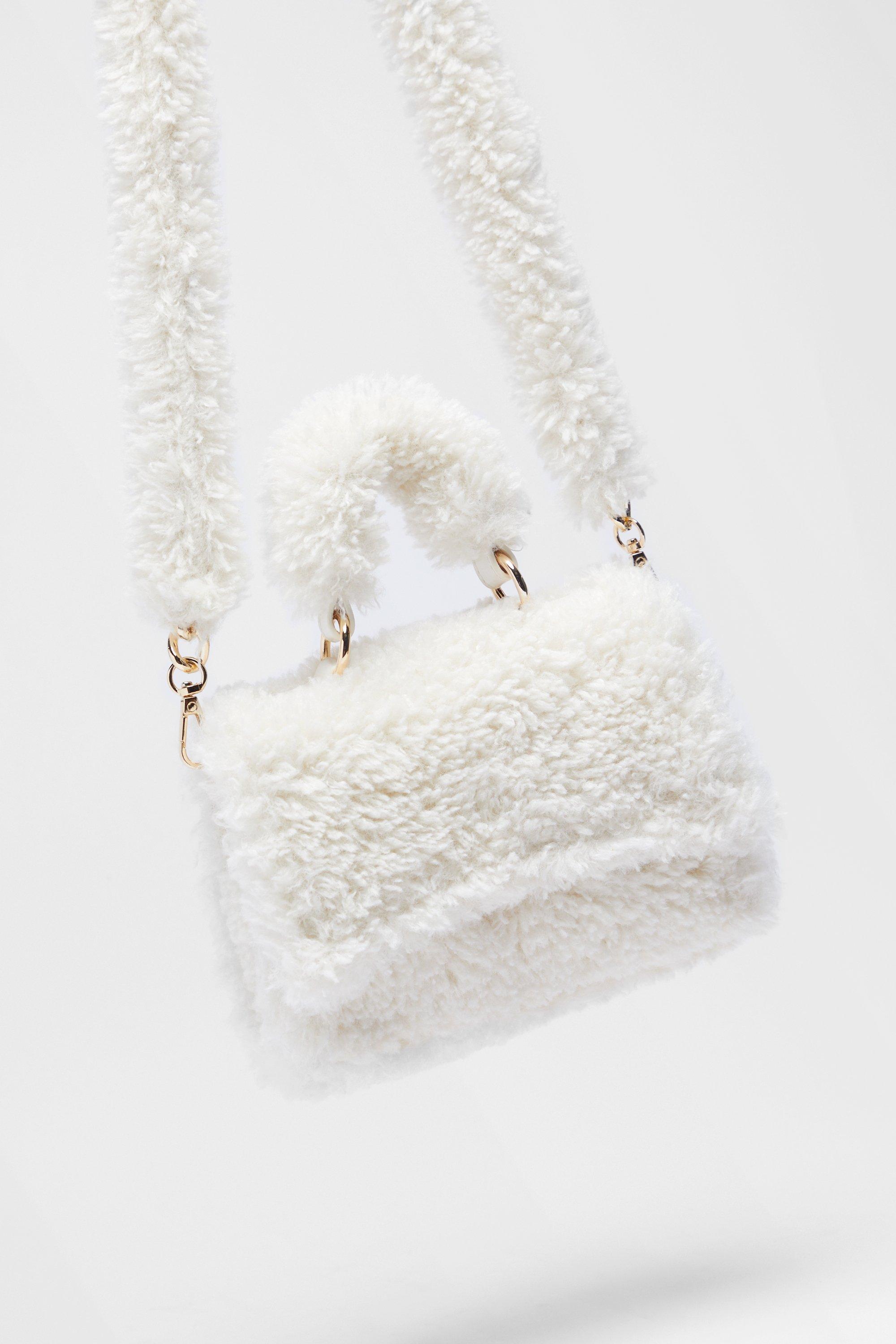 Plush Faux Fur Handbags Women Stylish Fluffy Tote Bags Y2k - Temu