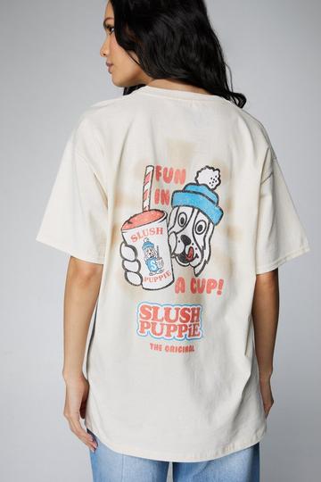 Slush Puppy Oversized Graphic T-shirt ecru