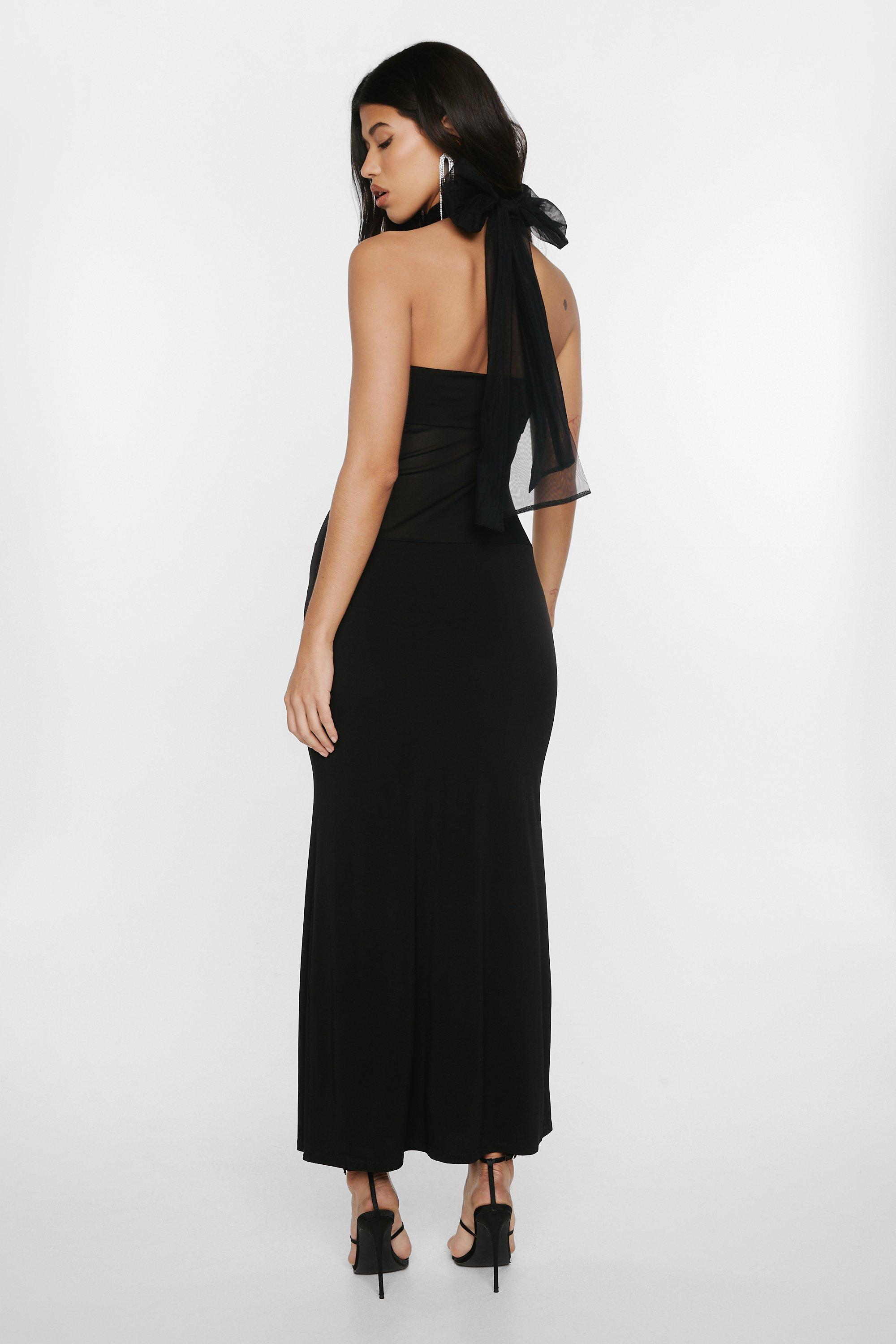 Nasty gal 2024 black mesh dress