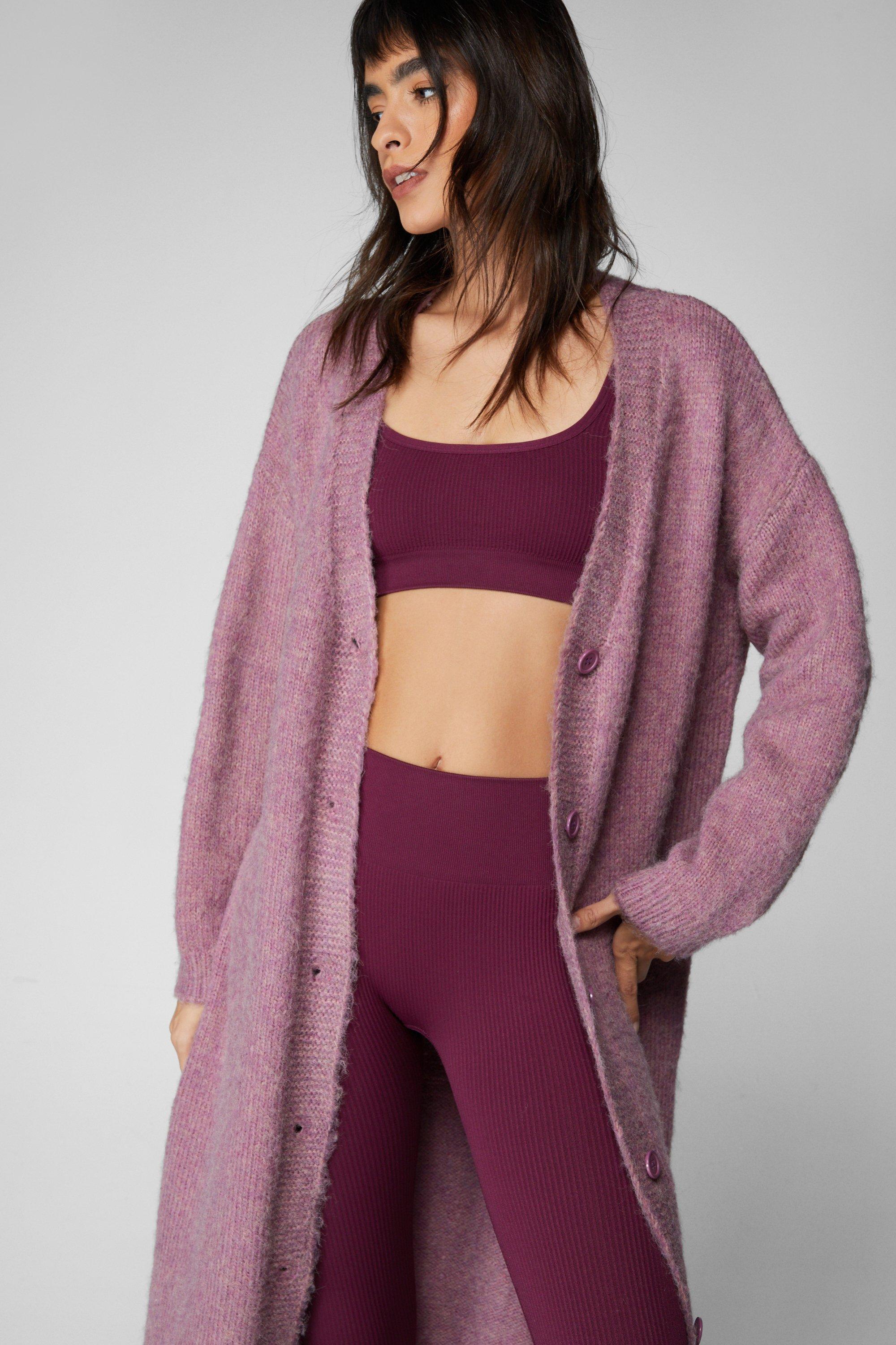 Longline Brushed Knit Cardigan | Nasty Gal